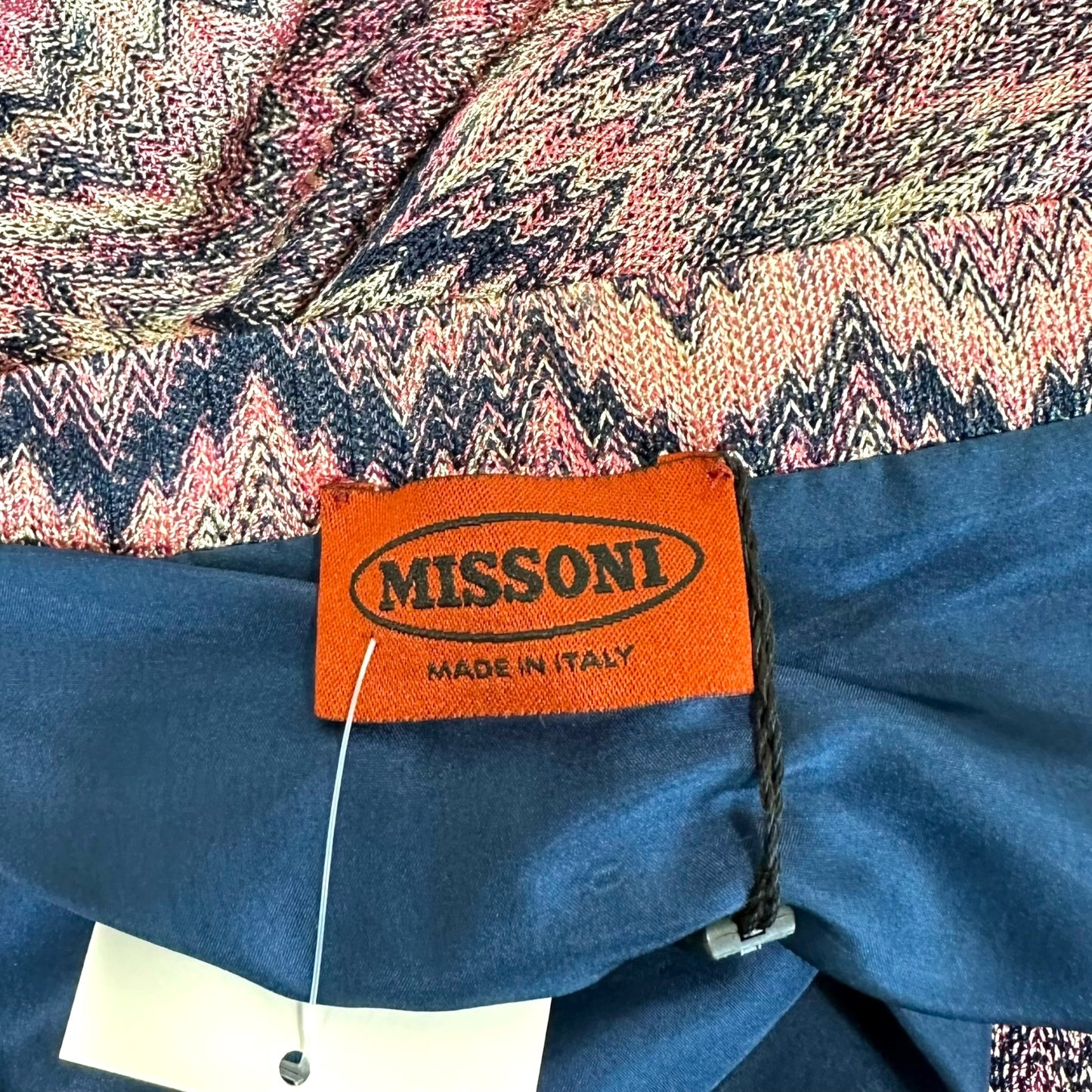 Missoni Pink Chevron Asymmertical Midi Skirt NEW