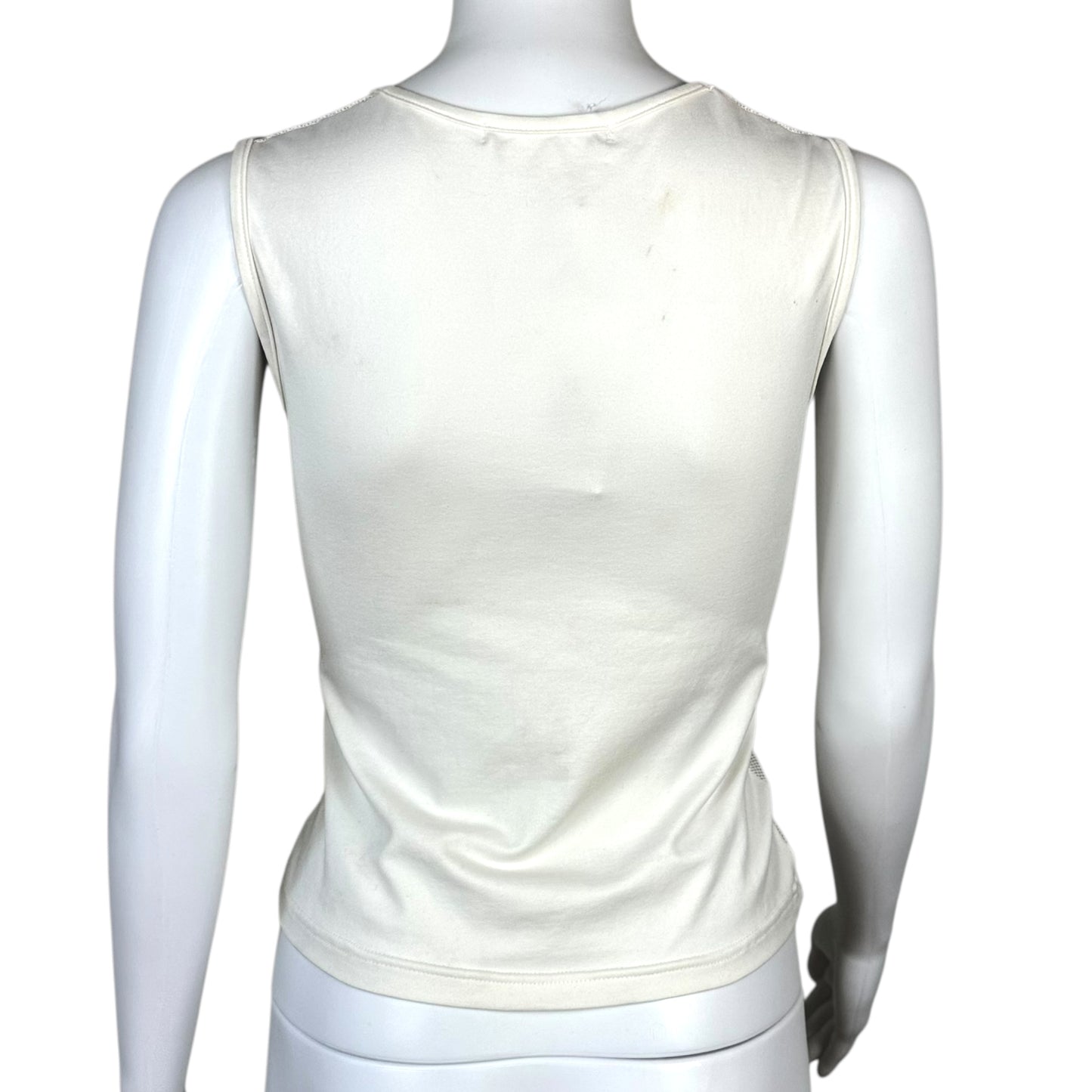 Christian Dior S/S 2003 Old English Logo Mesh Tank