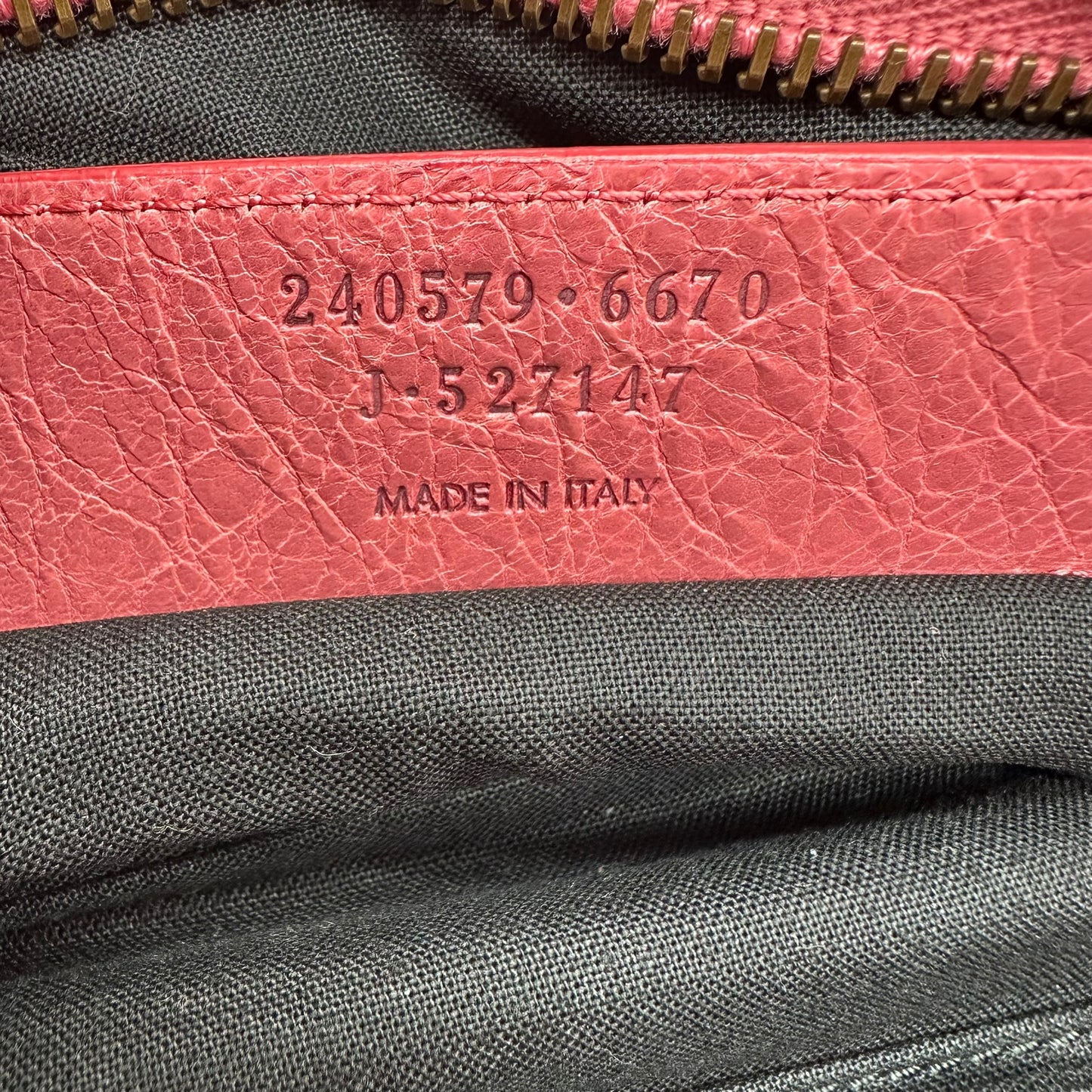 Balenciaga Pink Leather City Bag