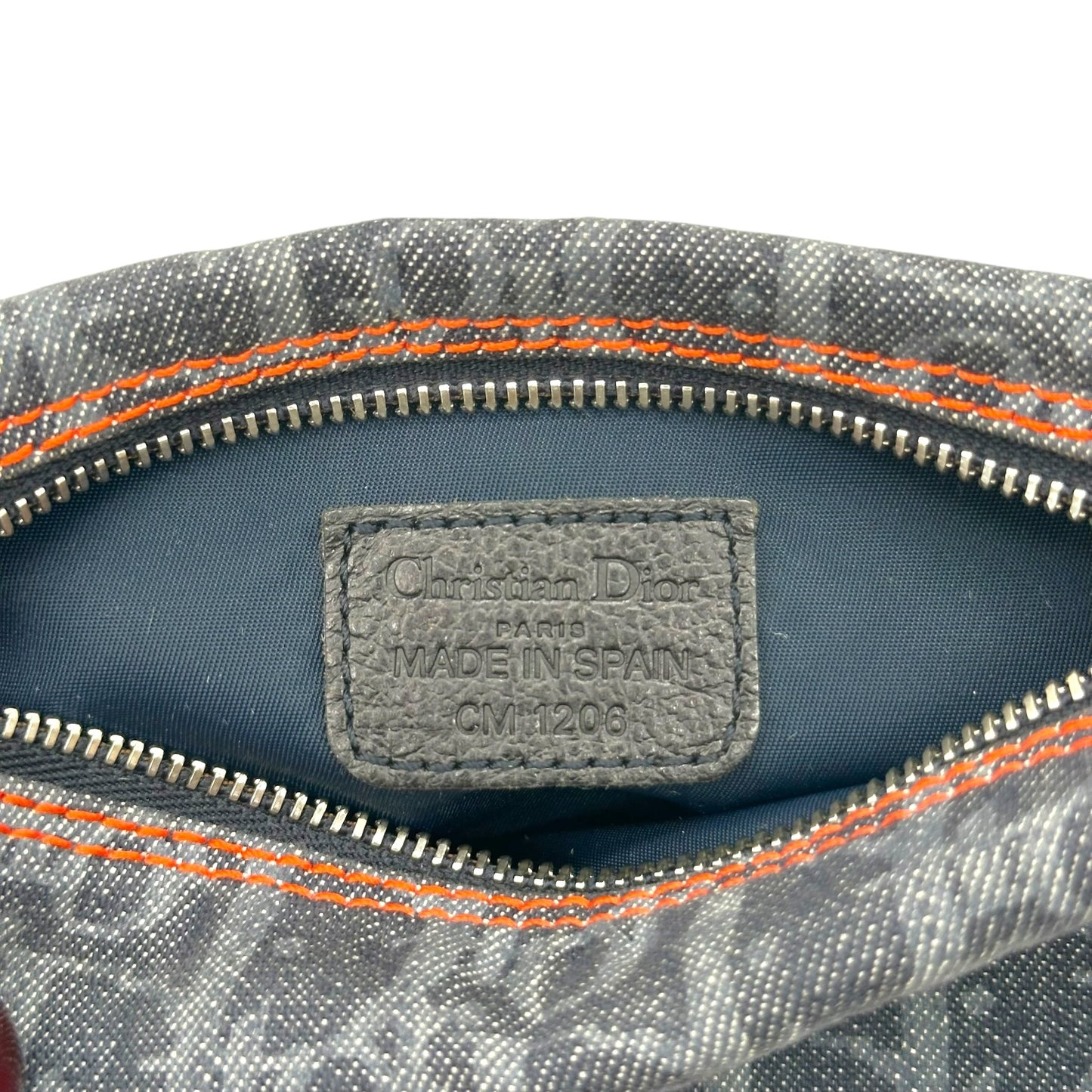 Christian Dior 'Dior Flight' Navy Monogram Mini Cosmetic Pouch - Outfit Repeater