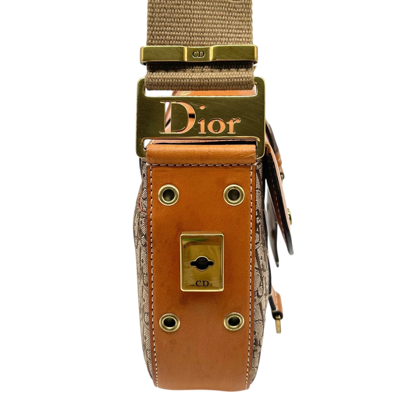 Christian Dior Tan Monogram Columbus Bag