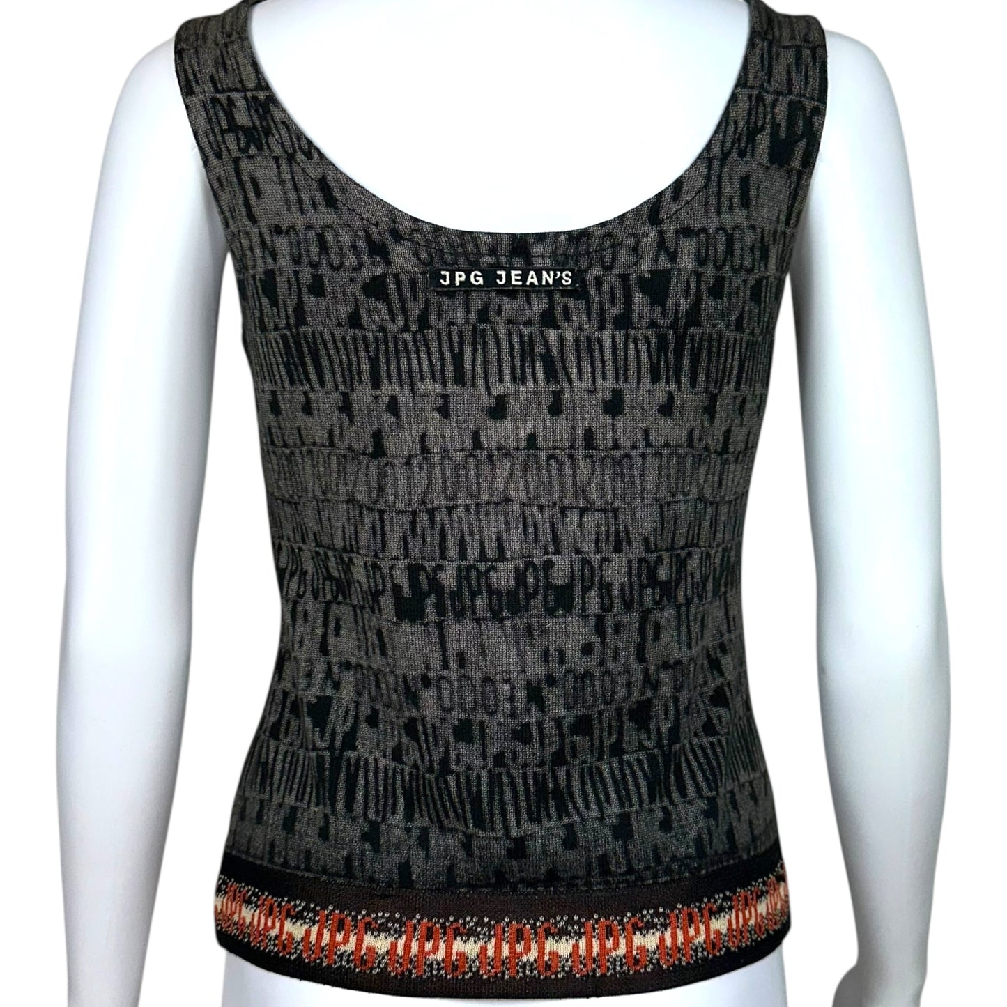 Jean Paul Gaultier Jean's Knit Crop Logo Tank