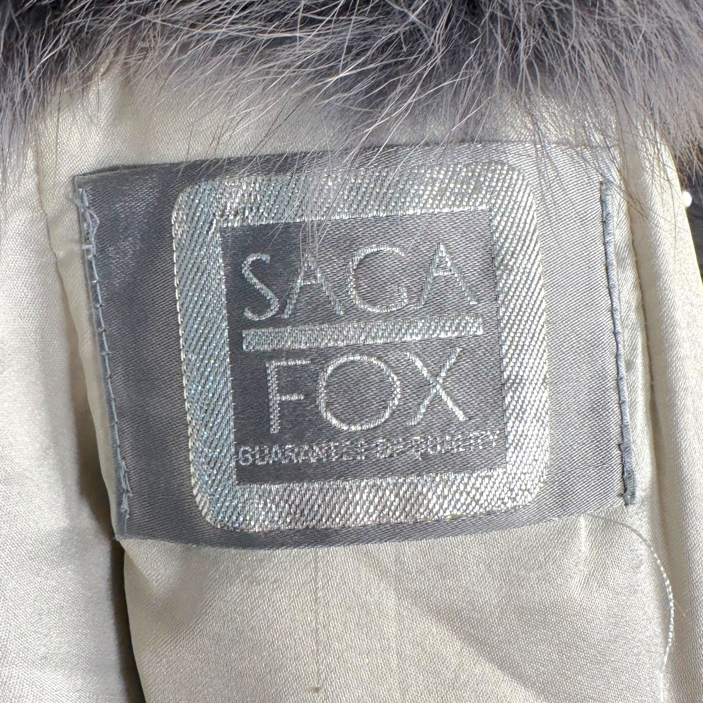 Saga Fox Purple Dyed Fur Coat - Outfit Repeater
