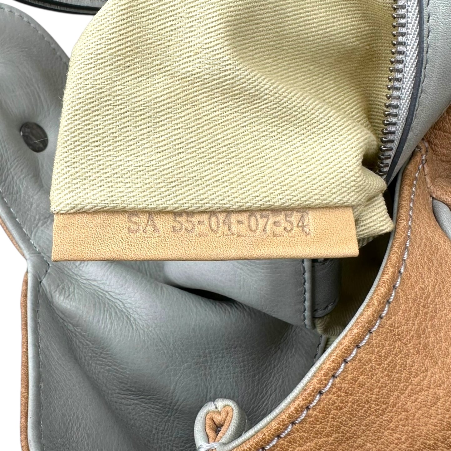 Chloe Tan & Light Blue Silverado Hobo Bag