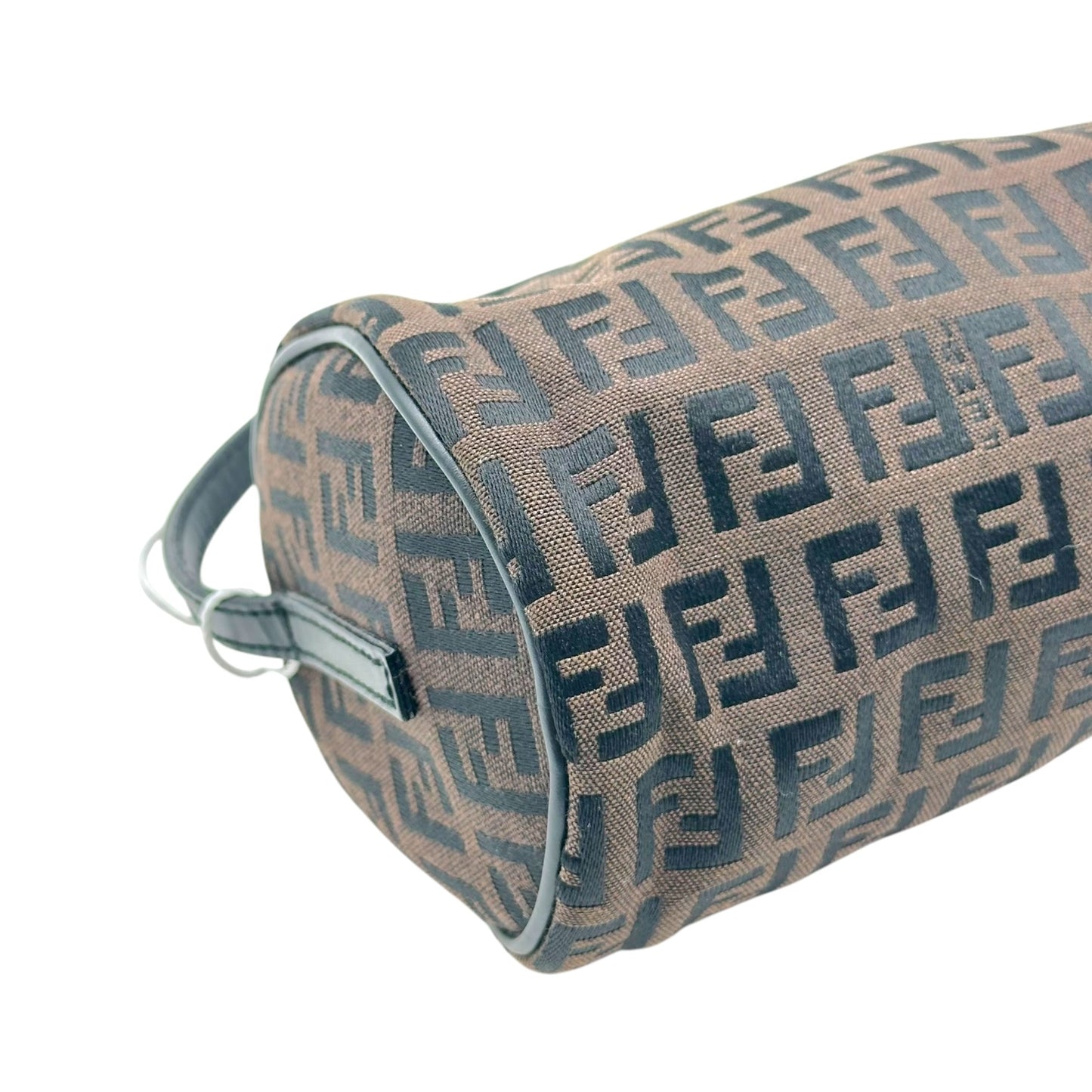 Fendi Black & Brown Zucchino Monogram Mini Papillon Pochette Bag