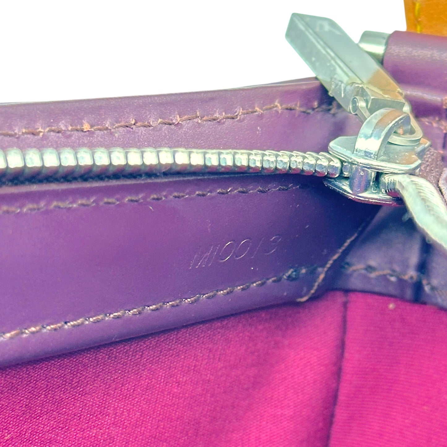 Louis Vuitton Burgundy Logo Embossed Fowler Pochette Bag