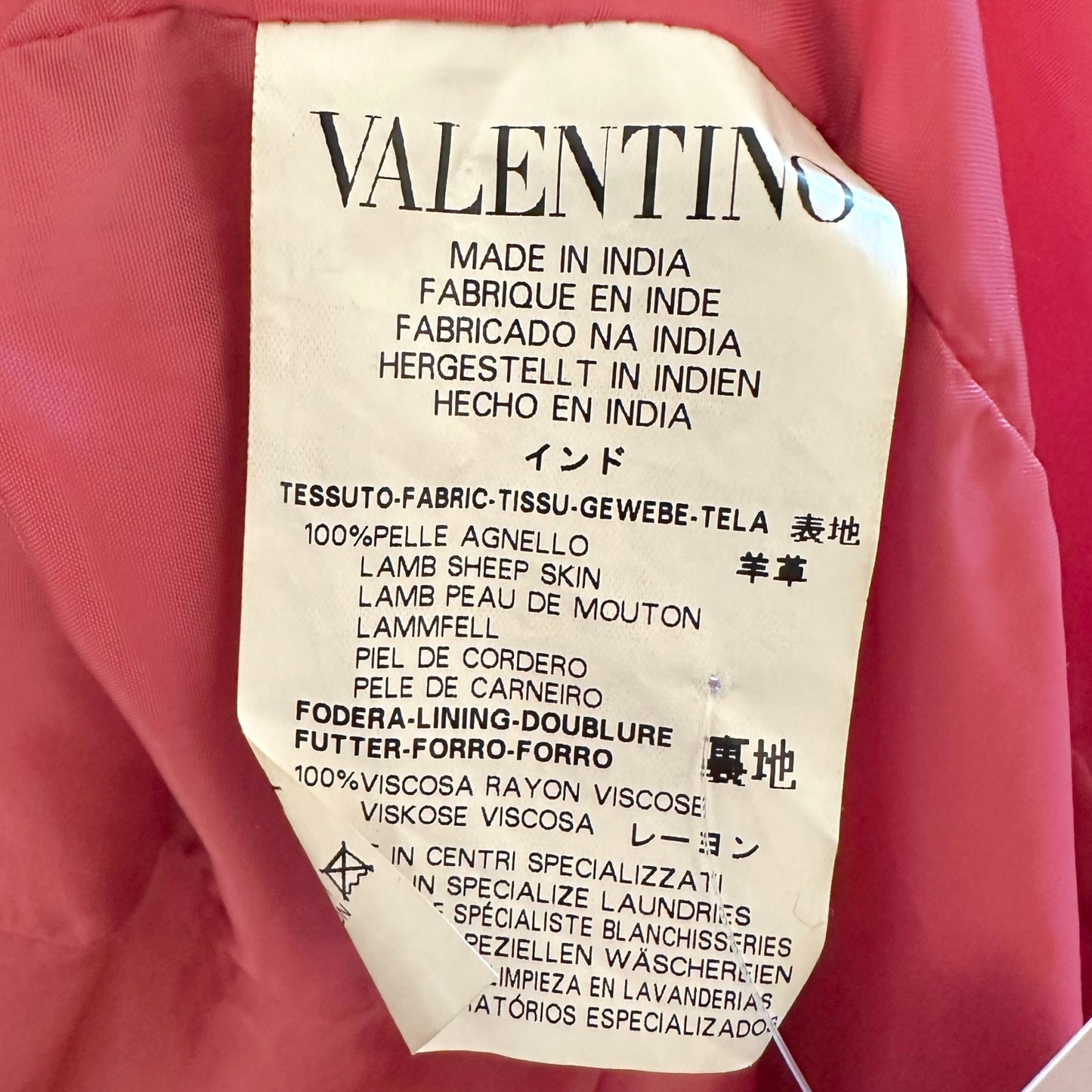 RED Valentino Pink Leather Short Sleeve Jacket - Outfit Repeater