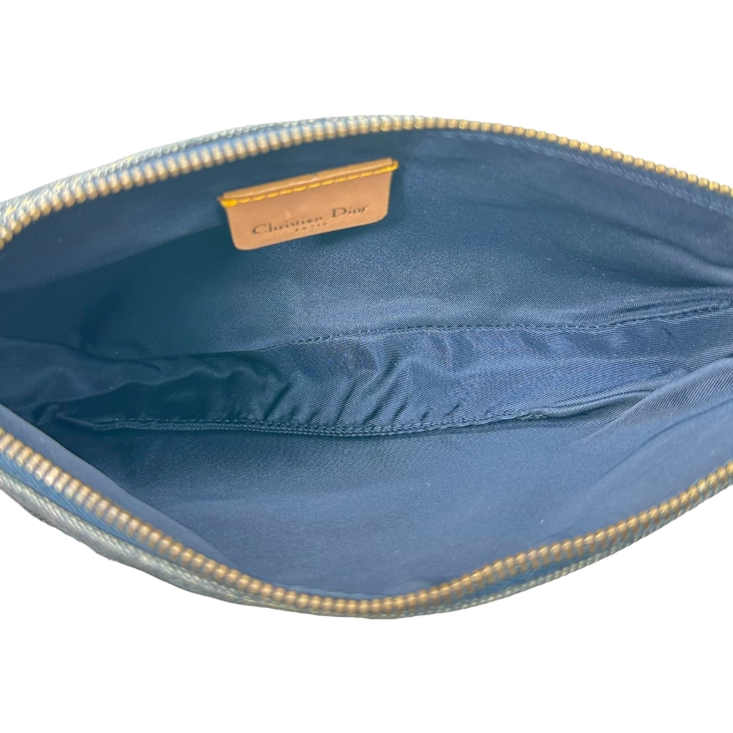 Christian Dior Blue Denim Mini Saddle Bag