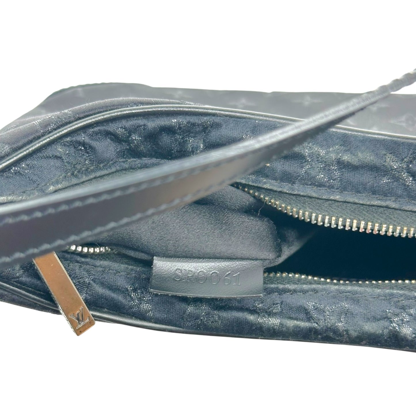 Louis Vuitton Black Silk Monogram Mini Shoulder Bag