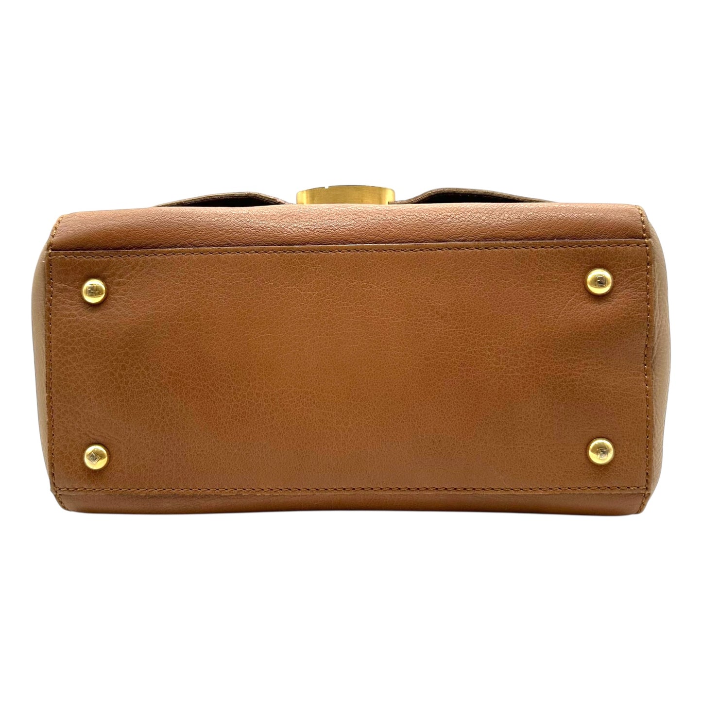 Fendi Tan Leather Anna 2-Way Satchel Bag