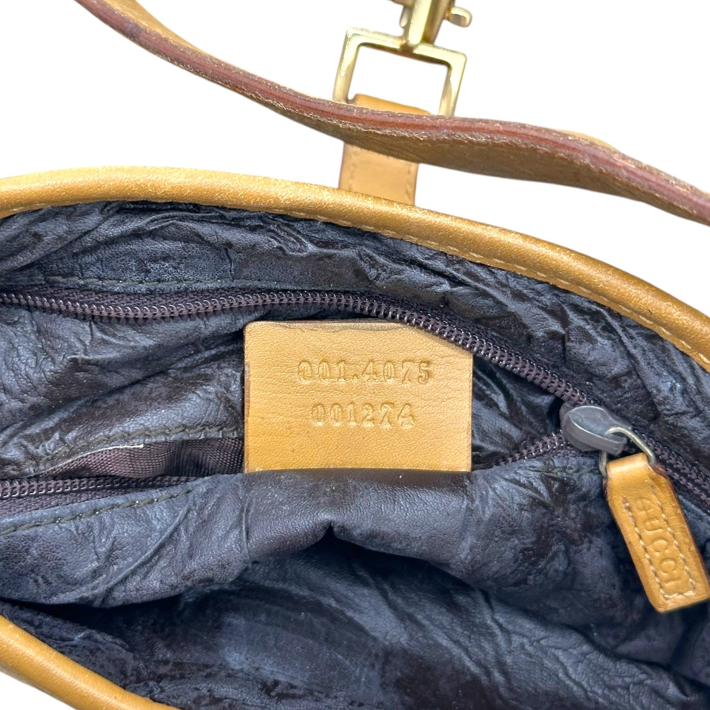 Gucci Tan Monogram Stripe Jackie Bag