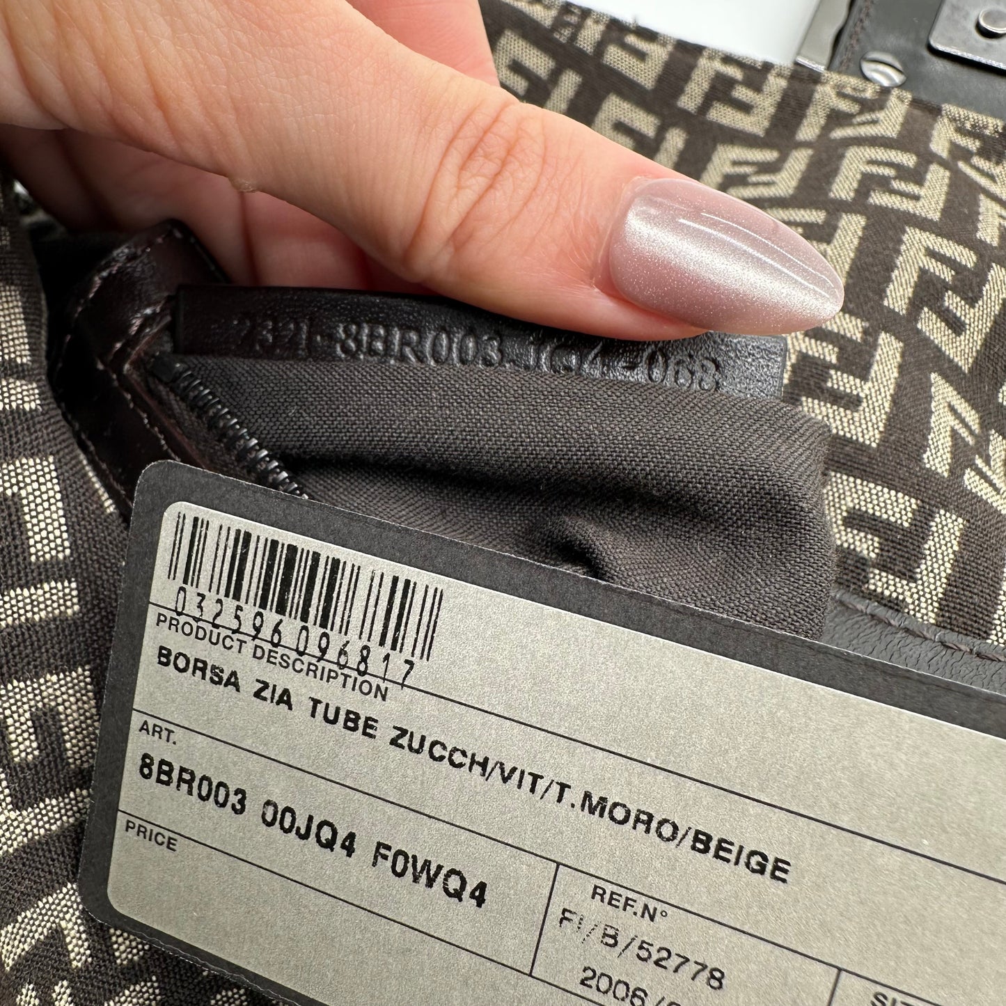 Fendi Brown Zucchino Fold Over Baguette Bag - Outfit Repeater