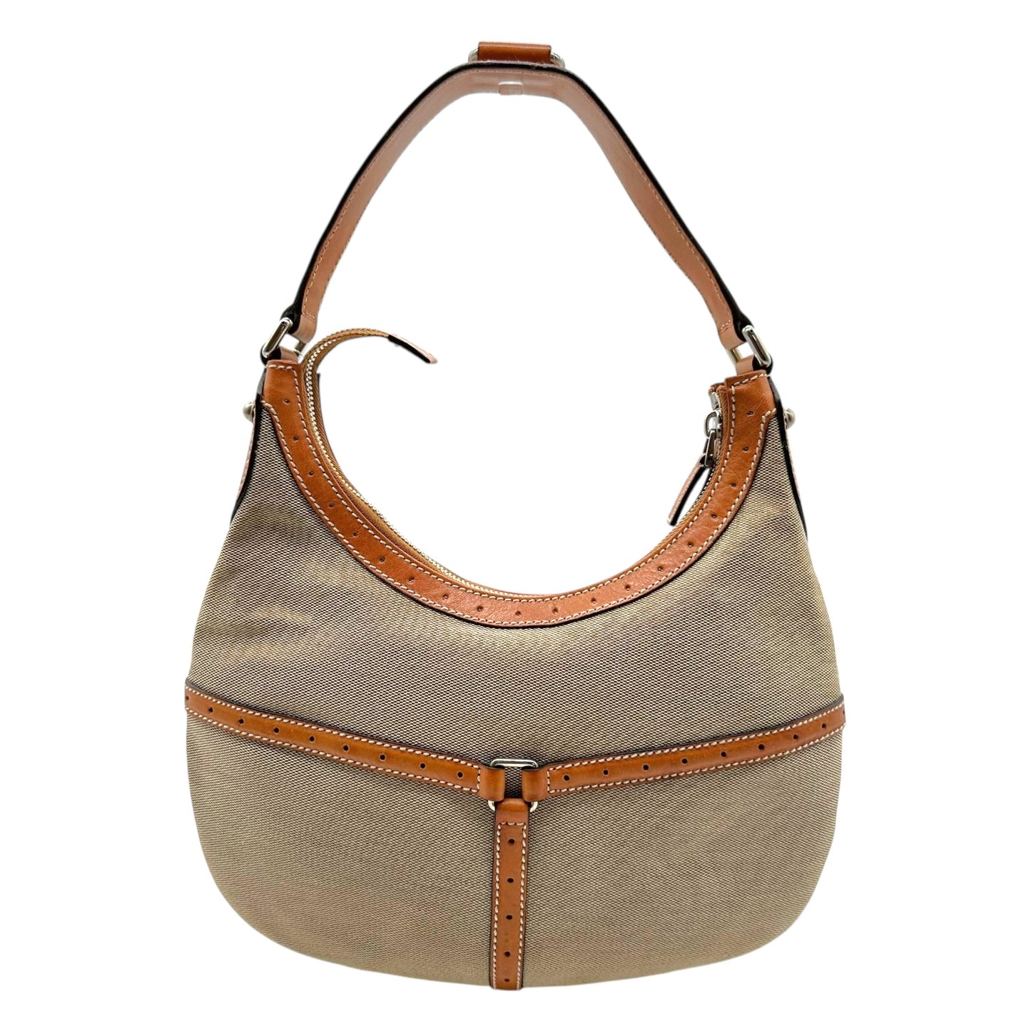 Gucci by Tom Ford Tan & Blue 'Thong' Bag
