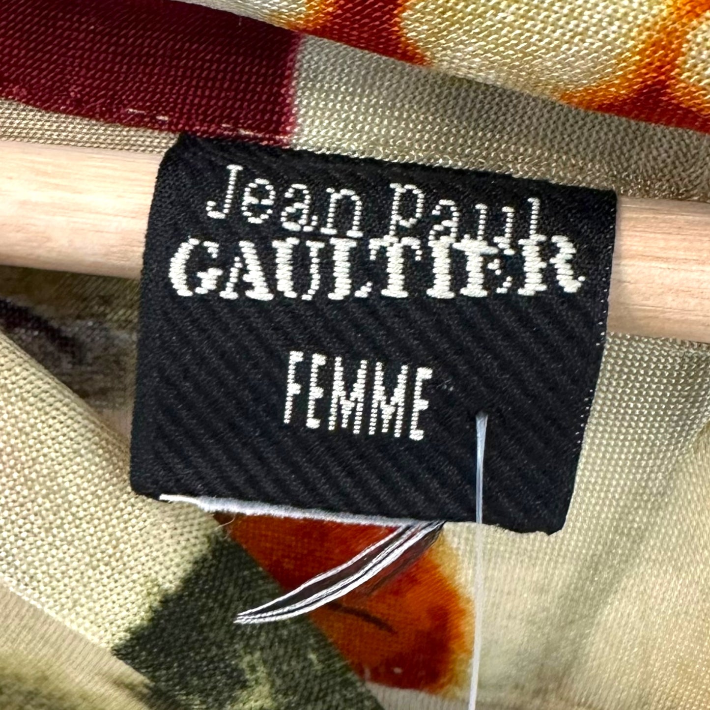Jean Paul Gaultier Floral Watercolor Print Blouse Split Hem