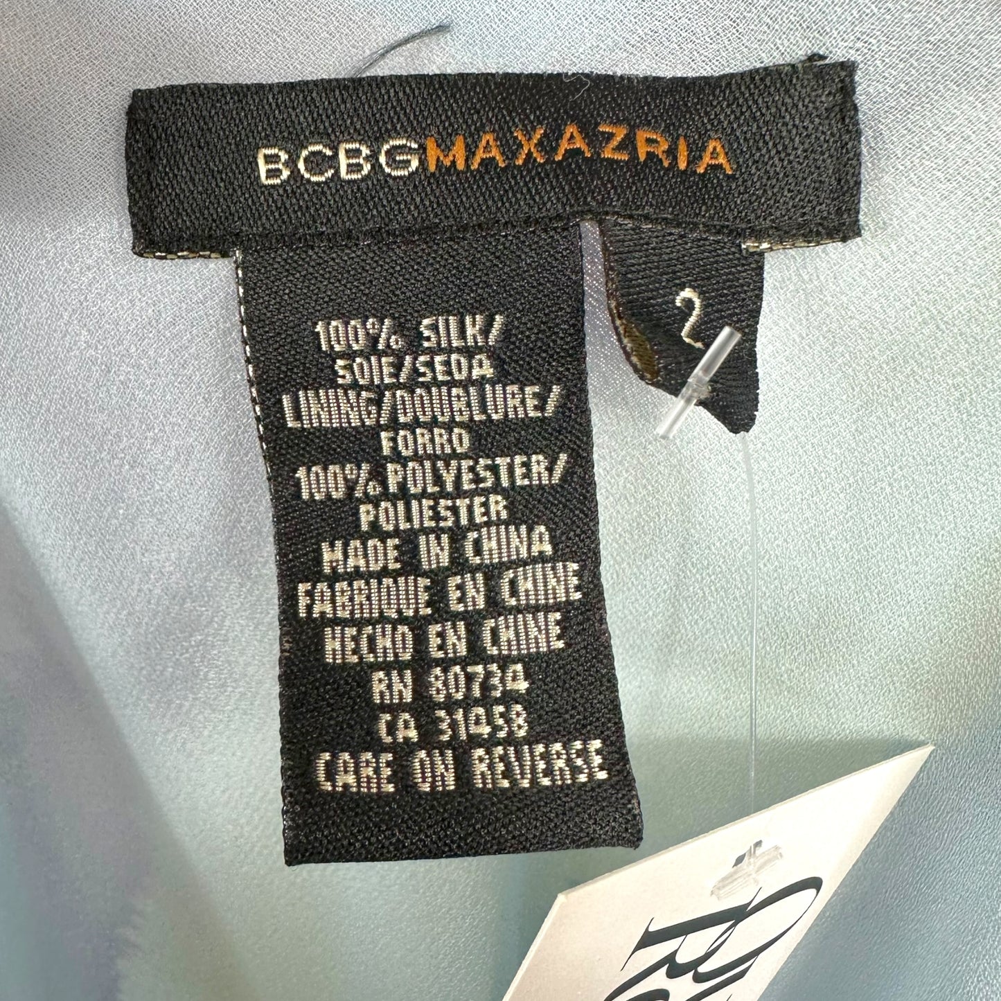 BCBGMaxAzria Blue Green & Purple Striped Bias Cut Silk Maxi Dress