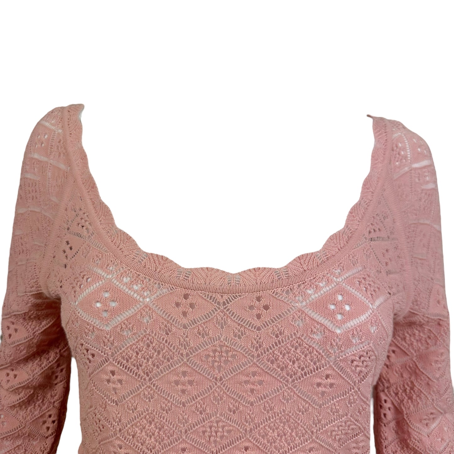 Dior Spring 1999 Pink Knit Sweater Top