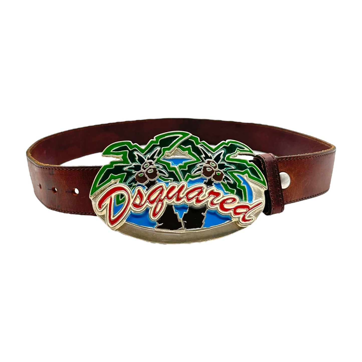Dsquared2 Palm Tree Logo Belt
