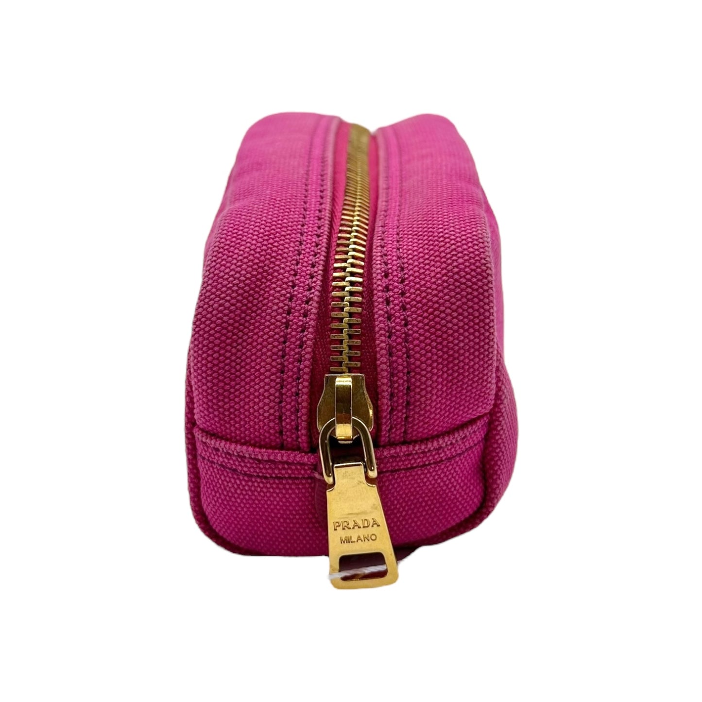 Prada Hot Pink Nylon Cosmetic Pouch