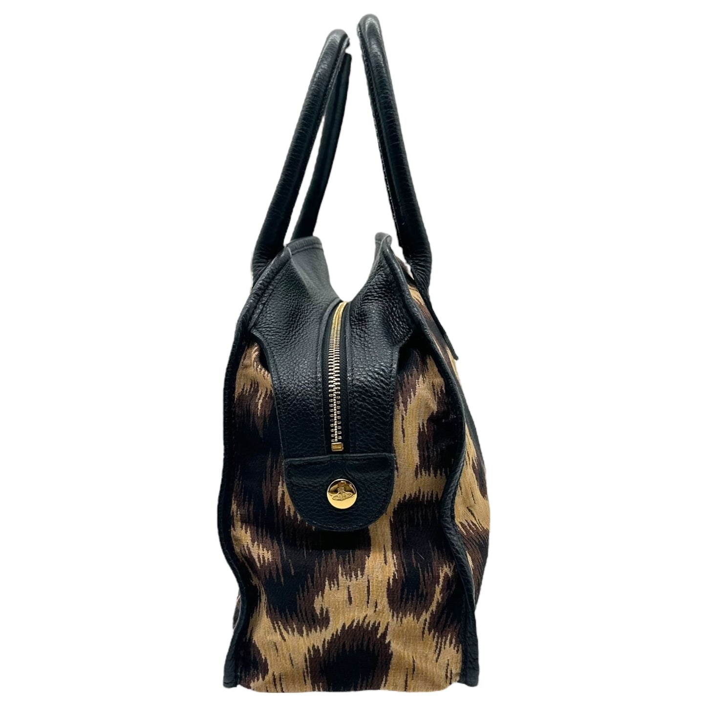 Vivienne Westwood Leopard Print Bowler Bag