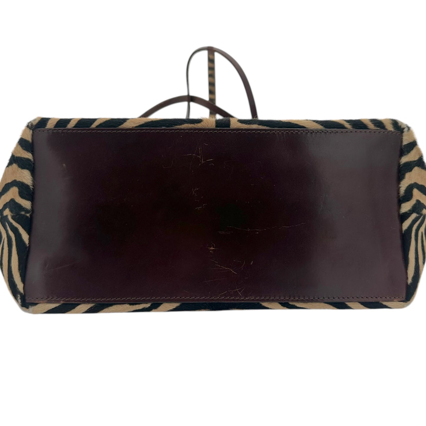 Fendi Zebra Print Ponyhair Tote Bag