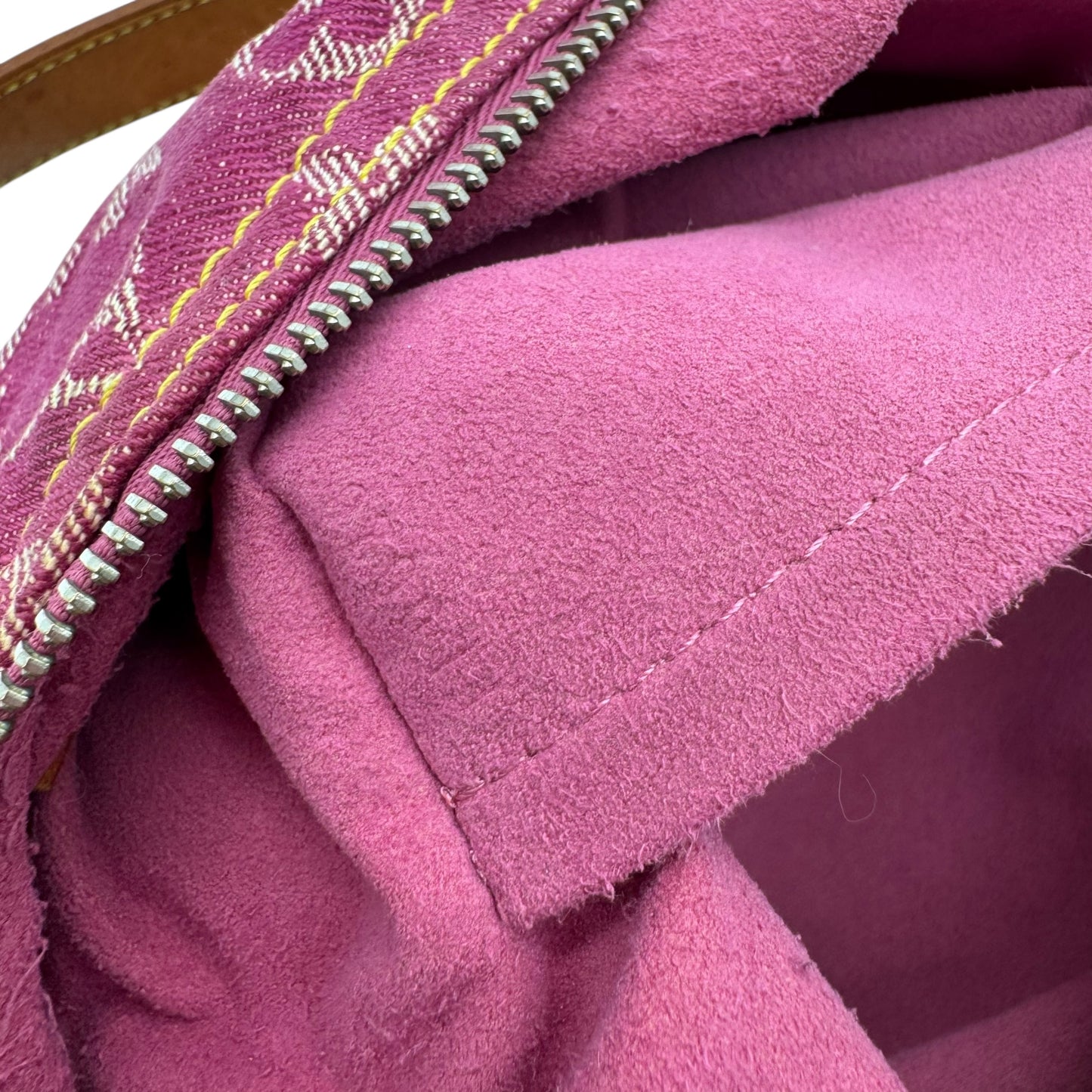 Louis Vuitton Pink Denim Monogram Baggy PM Shoulder Bag - Outfit Repeater