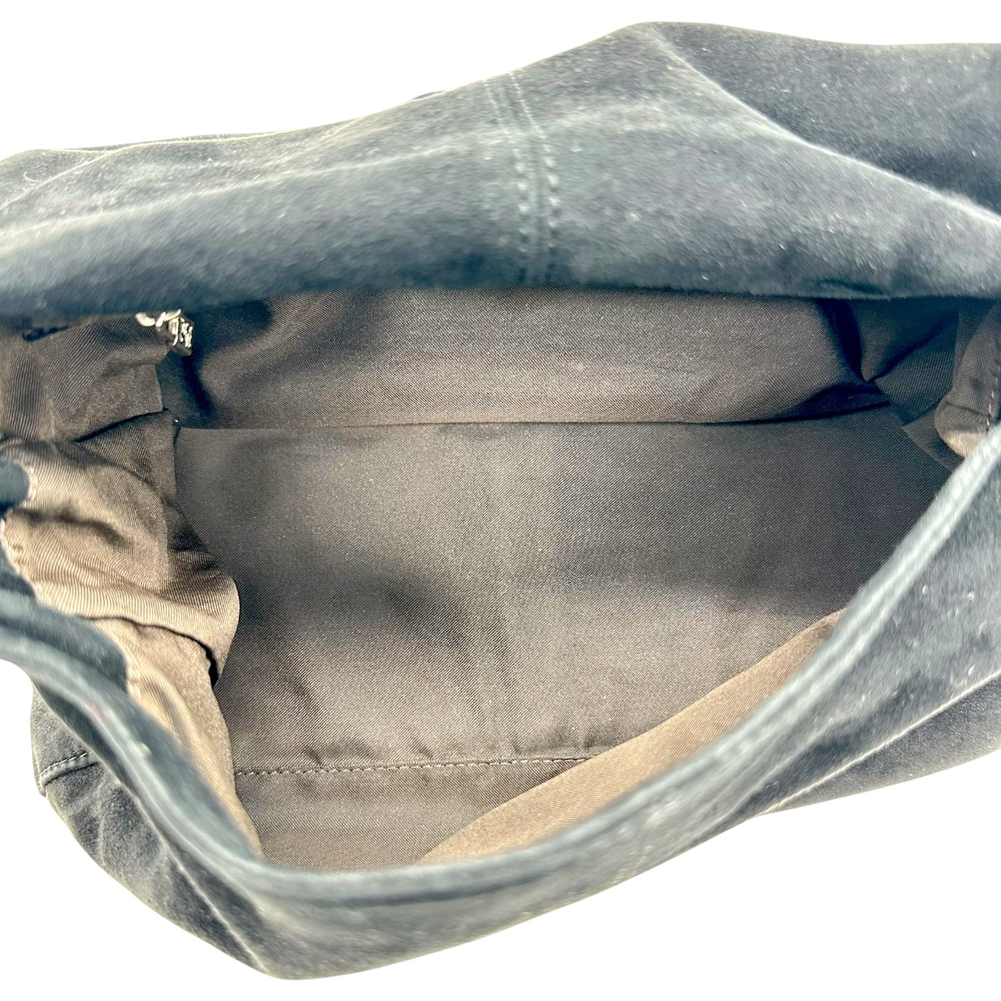 Fendi Black Suede & Brown Leather Mama Baguette Bag