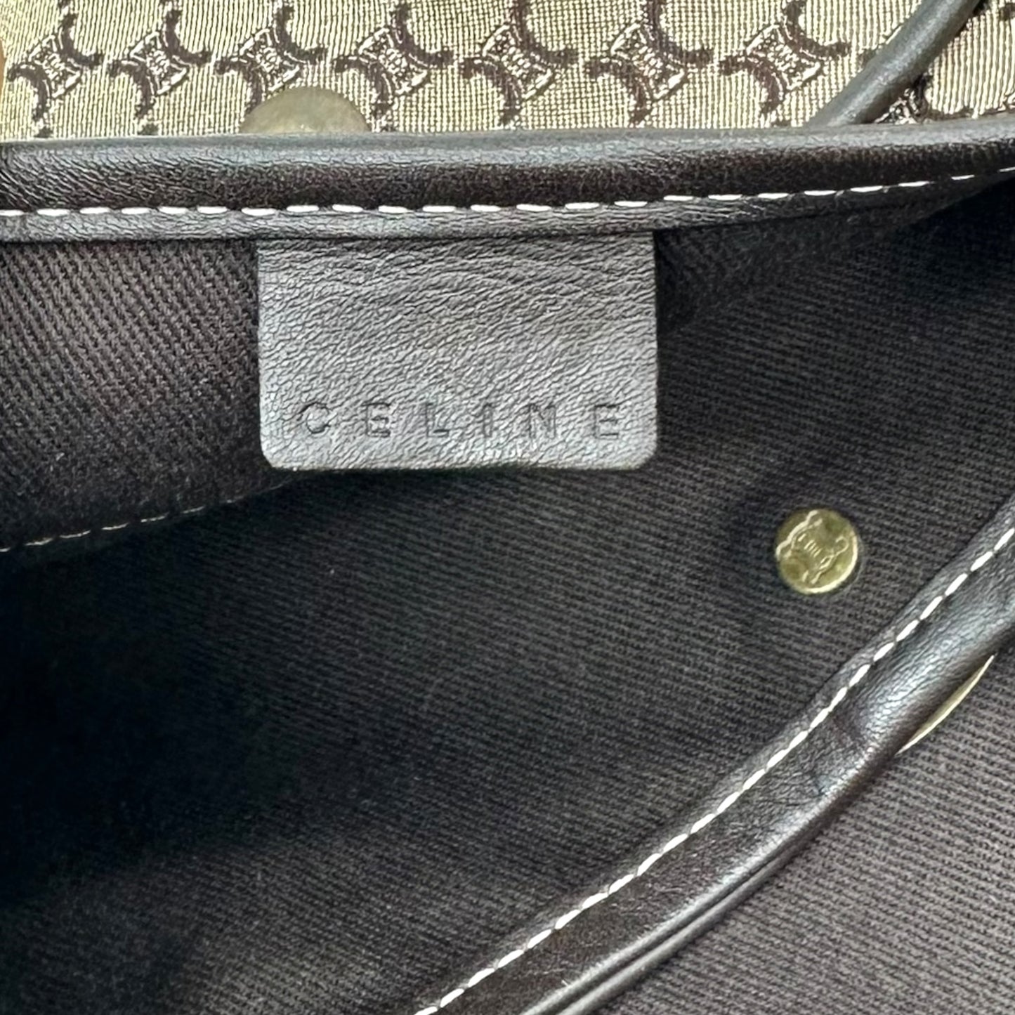 Celine Tan Triomphe Monogram Poulbot Bag