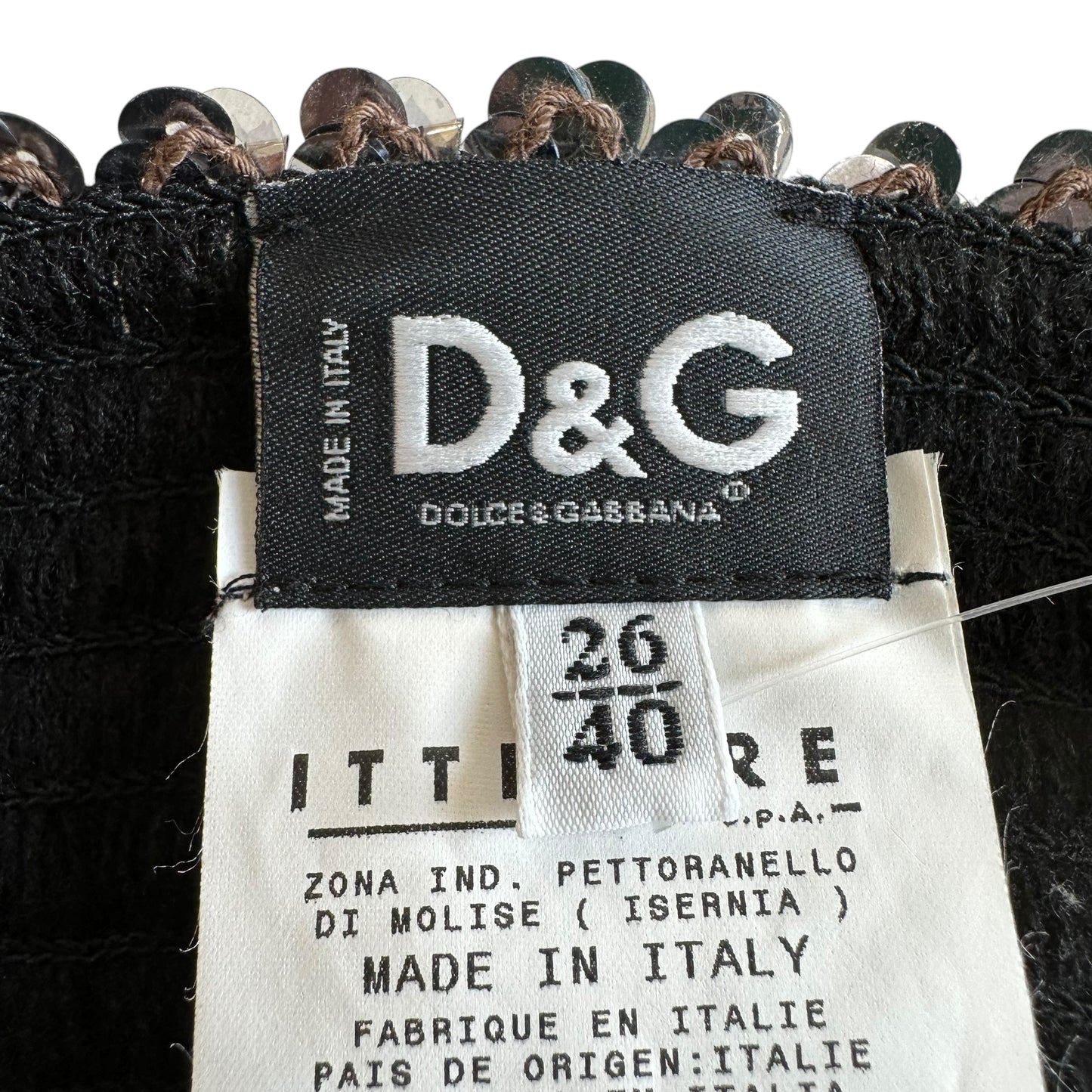 D&G Dolce & Gabbana Sequin Tube Top - Outfit Repeater