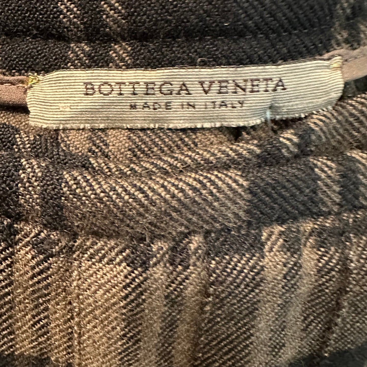 Bottega Veneta Rhinestone Embellished Plaid Pleated Midi Skirt - Outfit Repeater