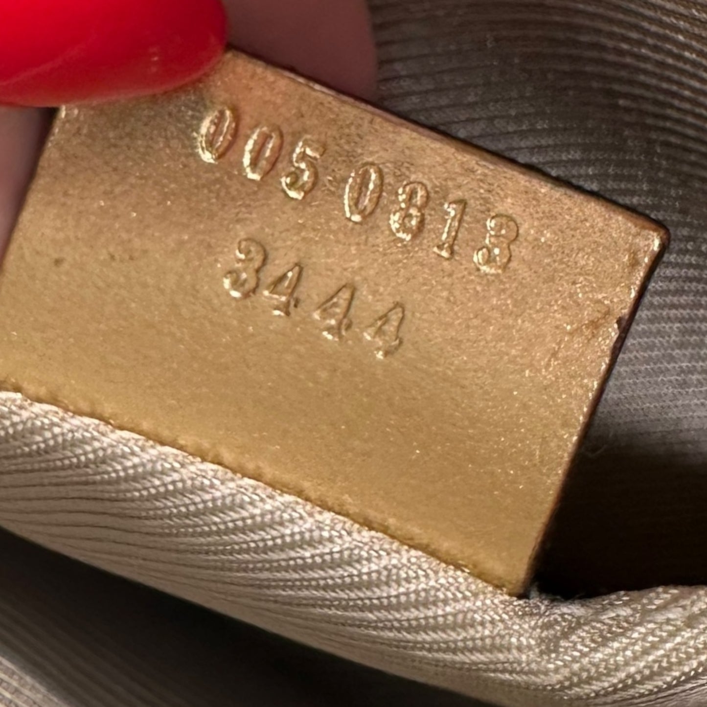 Gucci Light Blue & Gold Crescent Pochette Bag - Outfit Repeater