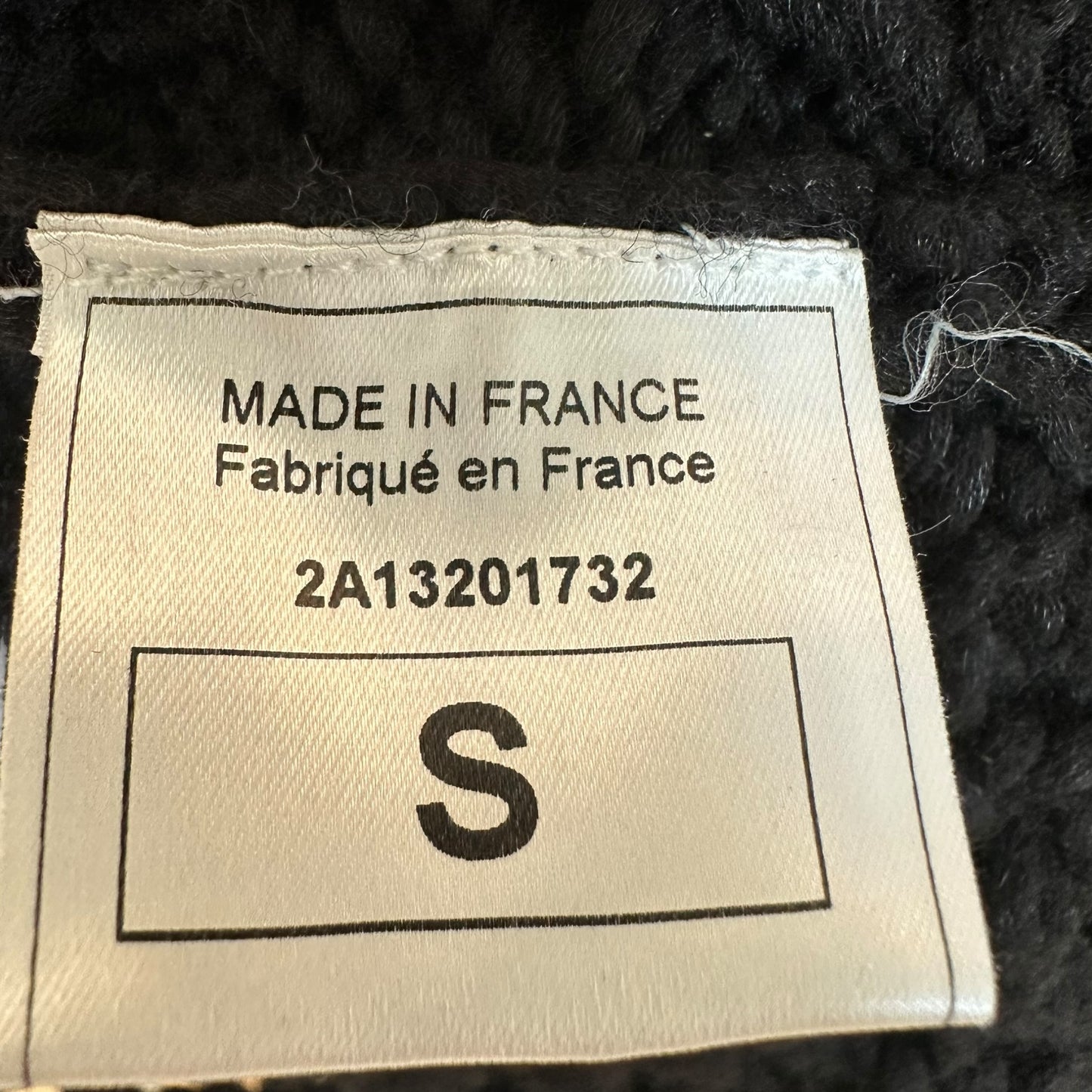 John Galliano F/W 2002 Black Open Knit Floral Trim Sweater