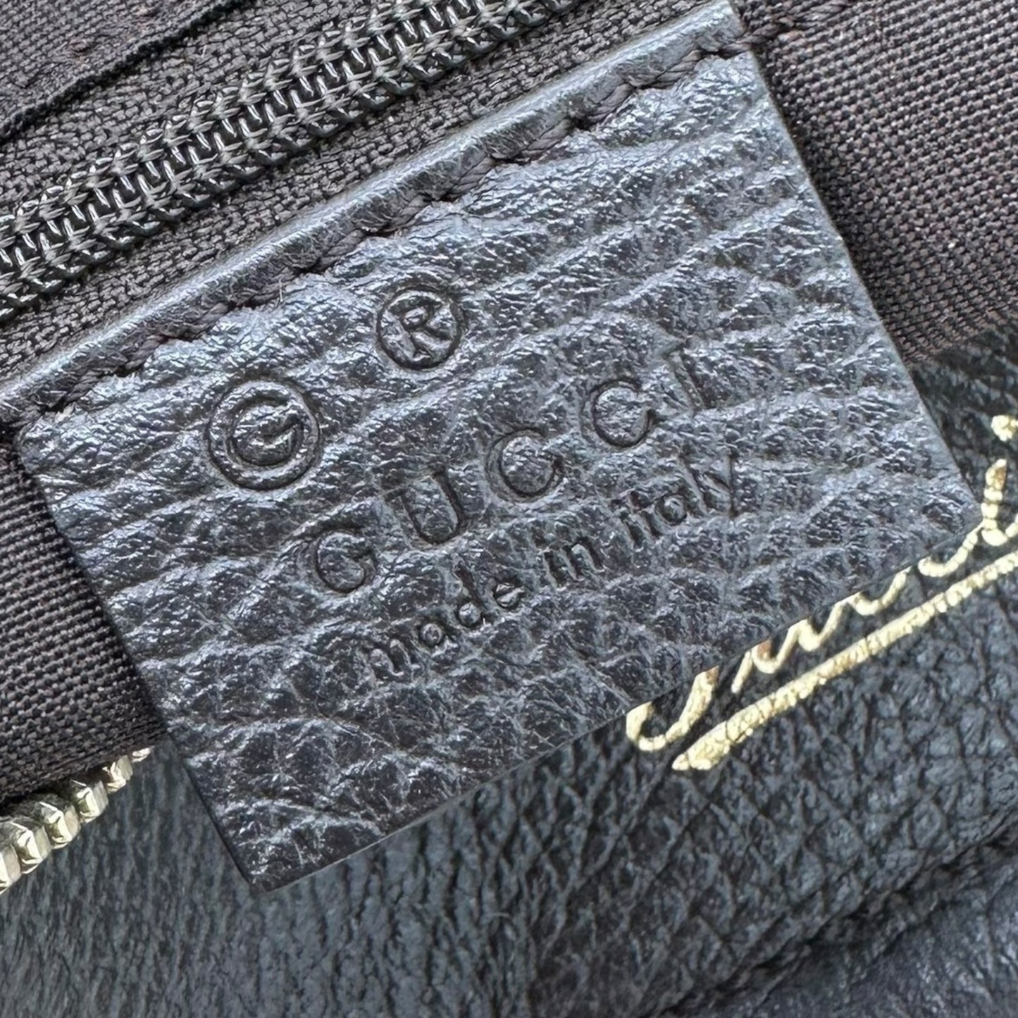 Gucci Tan Coated Canvas Monogram Abby Shoulder Bag