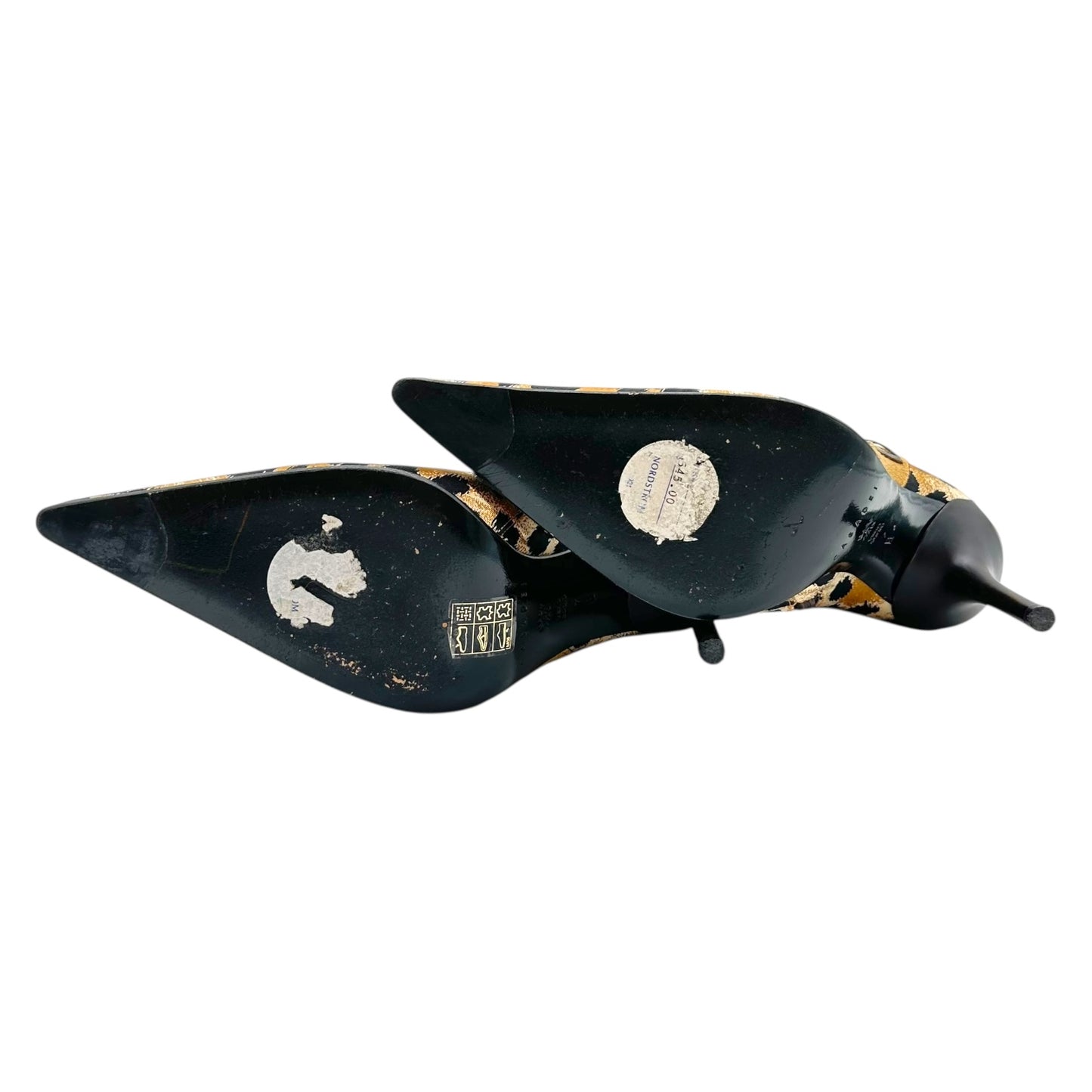 Casadei Leopard Print Suede Trim Heeled Ankle Boots