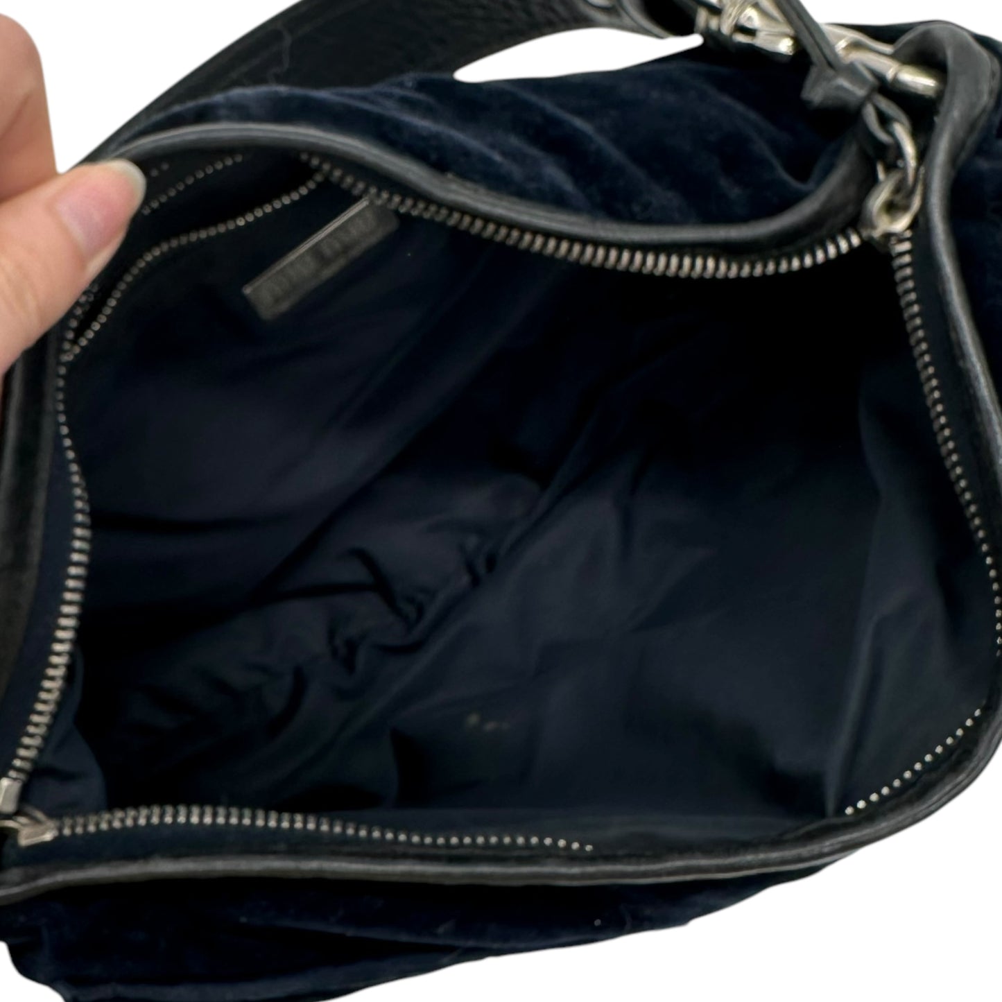 Miu Miu Blue Velvet Mini Shoulder Bag