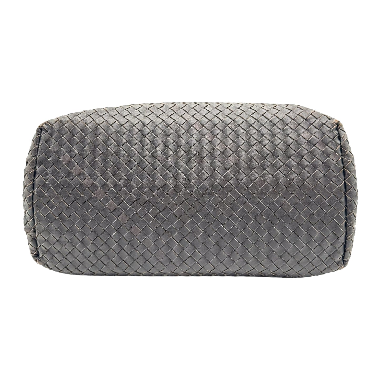 Bottega Veneta Brown & Gold Intrecciato Roma Tote Bag