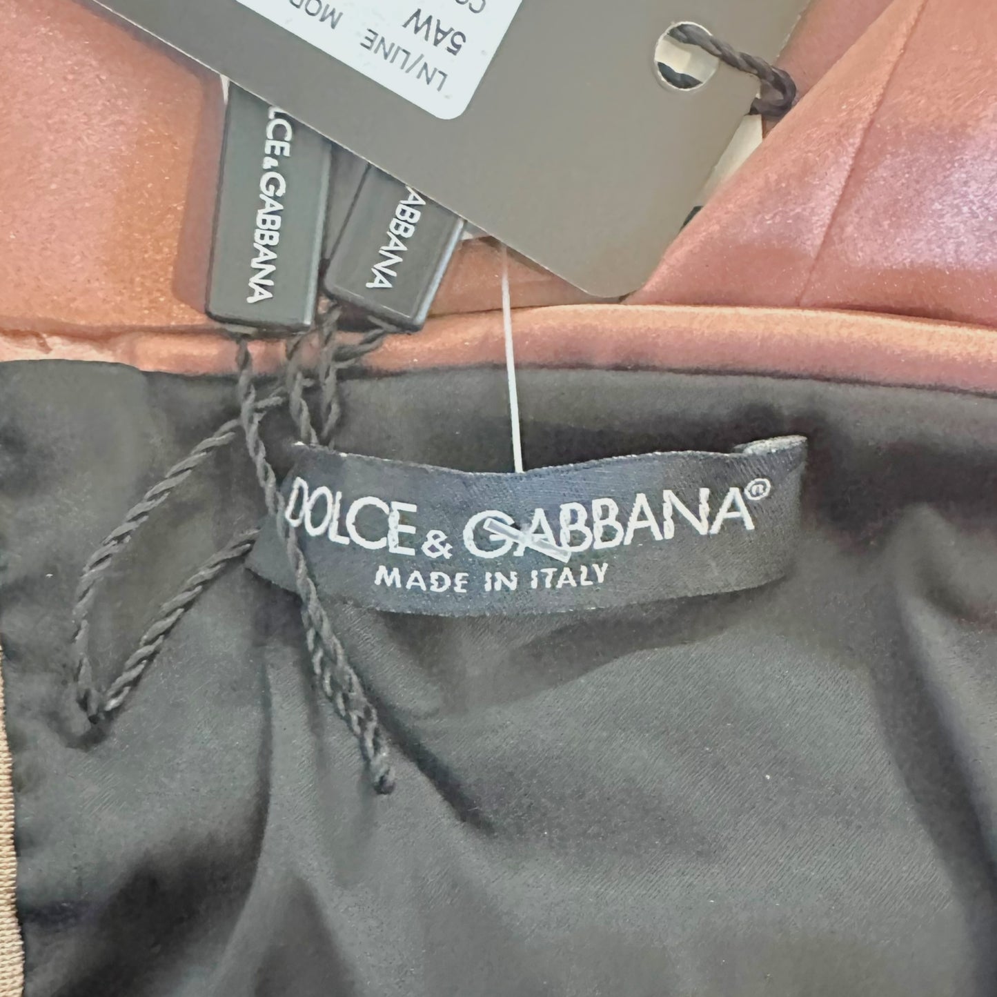 Dolce & Gabbana Satin Lace Up Halter Midi Dress NEW
