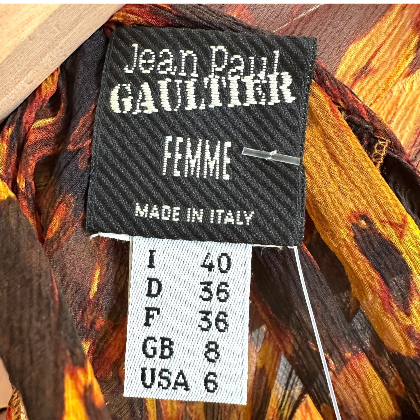 Jean Paul Gaultier Silk Asymmertical High Neck Blouse