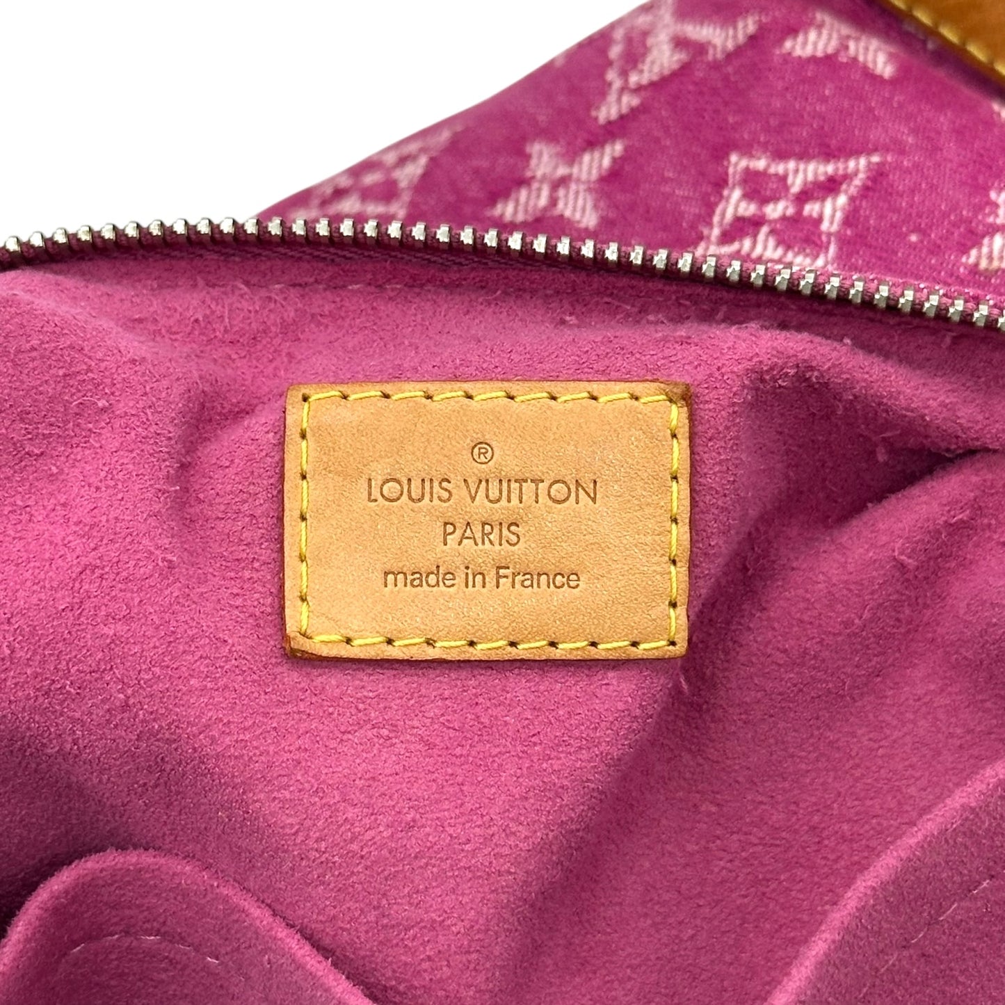 Louis Vuitton Pink Denim Monogram Baggy PM Bag
