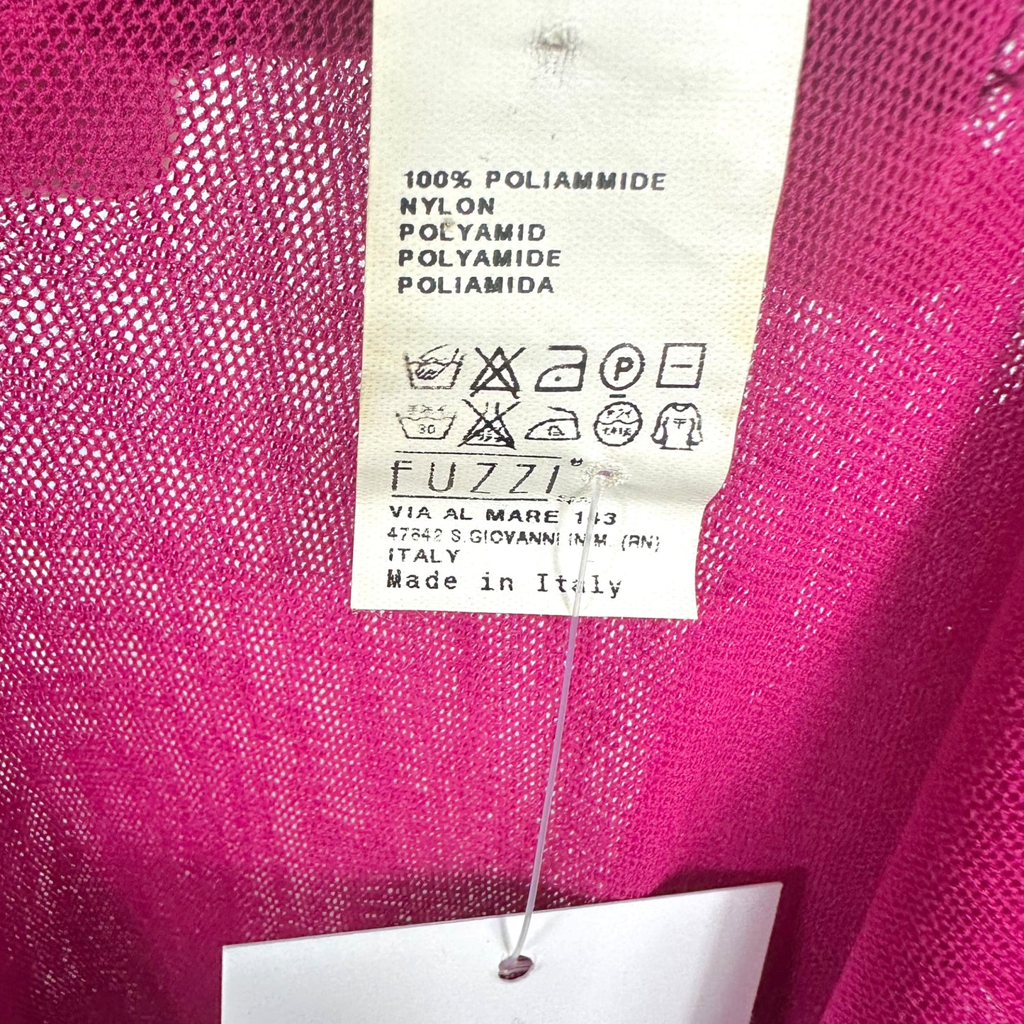 Jean Paul Gaultier Soleil Pink Mesh Ruched Midi Dress