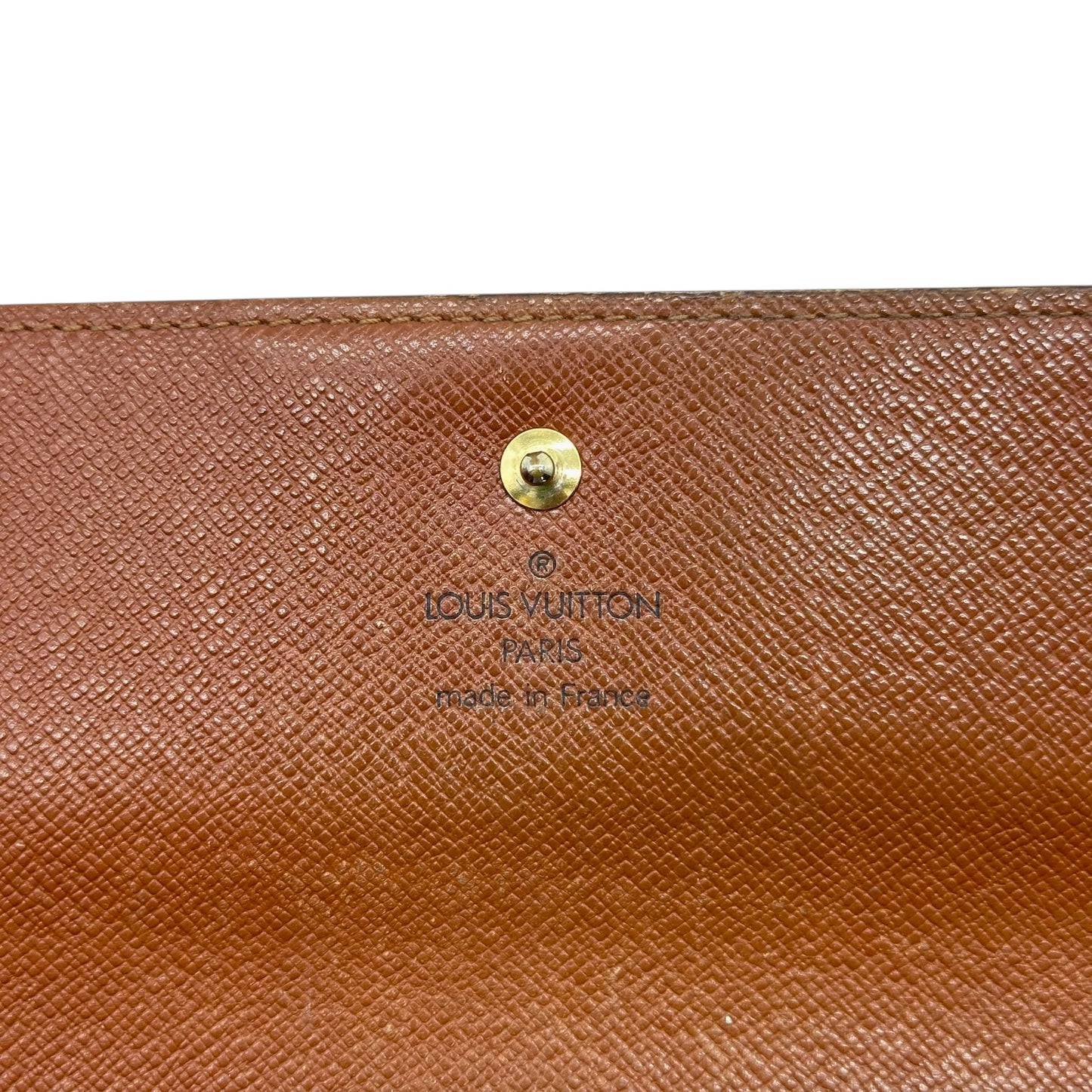 Louis Vuitton Classic Monogram Sarah Snap Long Wallet