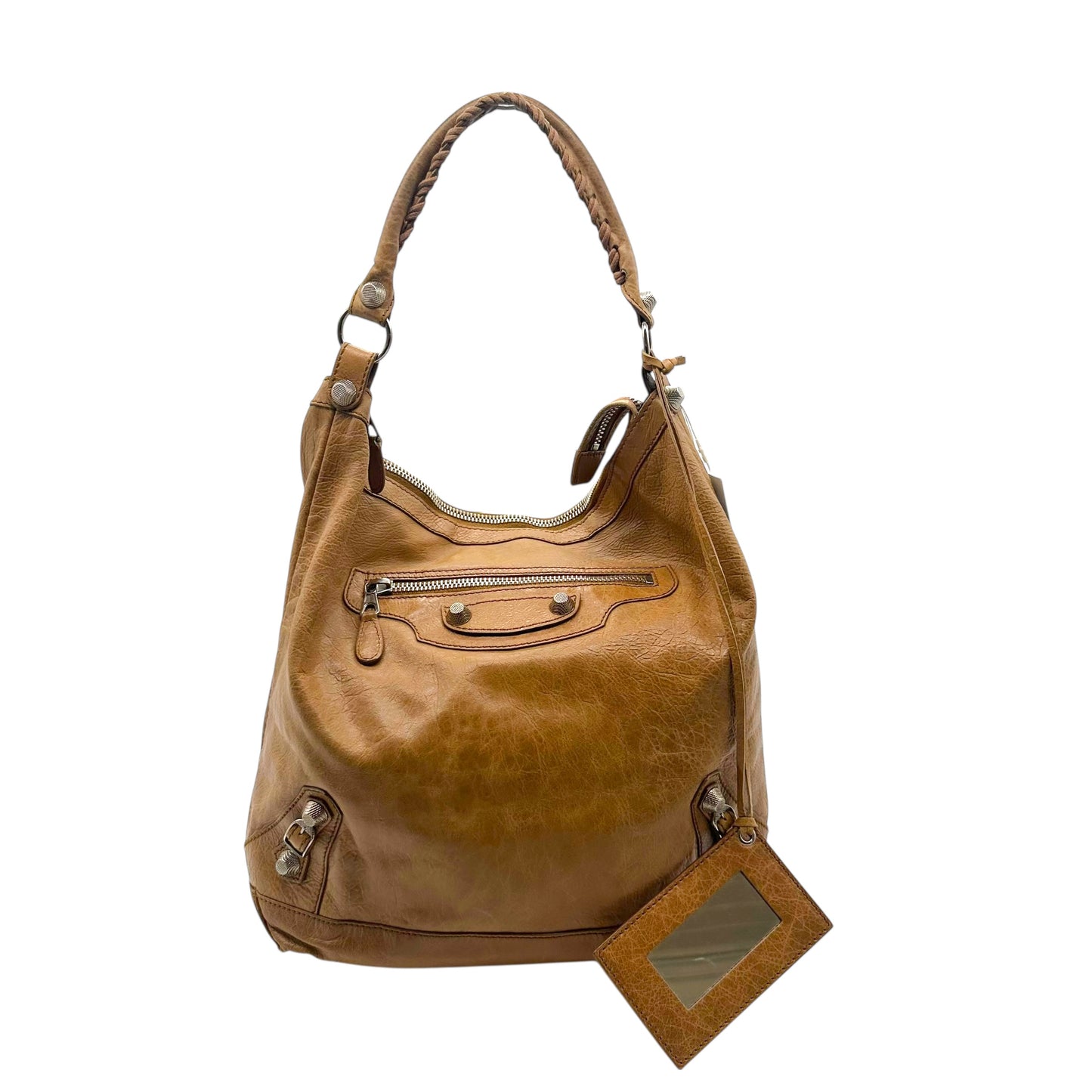 Balenciaga Tan Leather Day City Hobo Bag