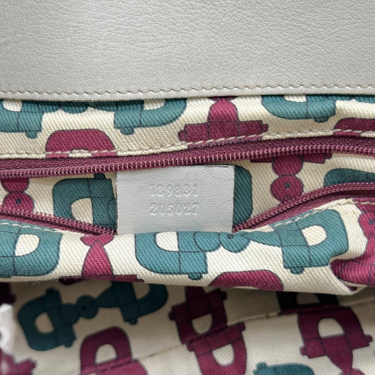 Gucci Ivory Guccissima Monogram East West Abby Shoulder Bag