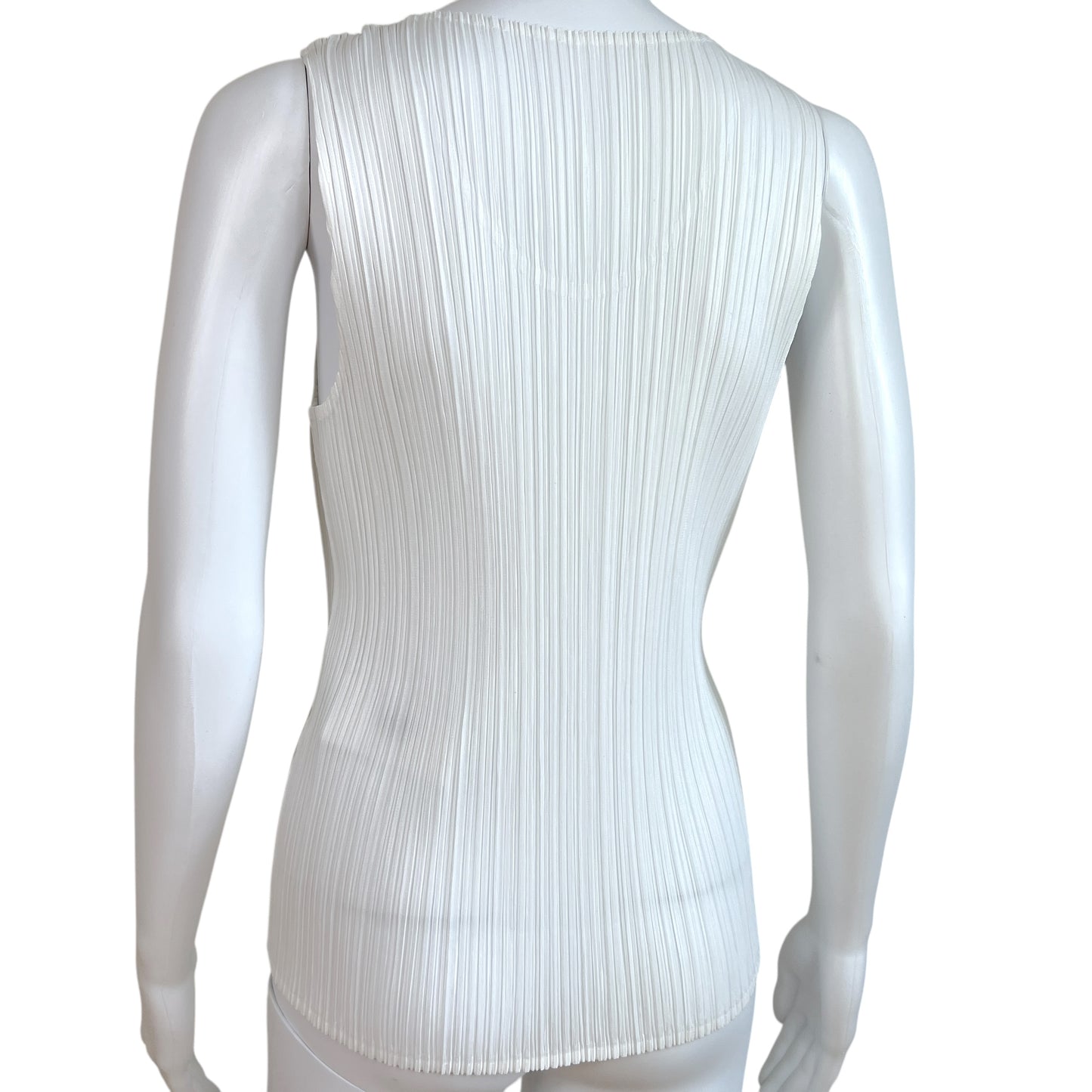 Issey Miyake Pleats Please White Tank Top - Outfit Repeater
