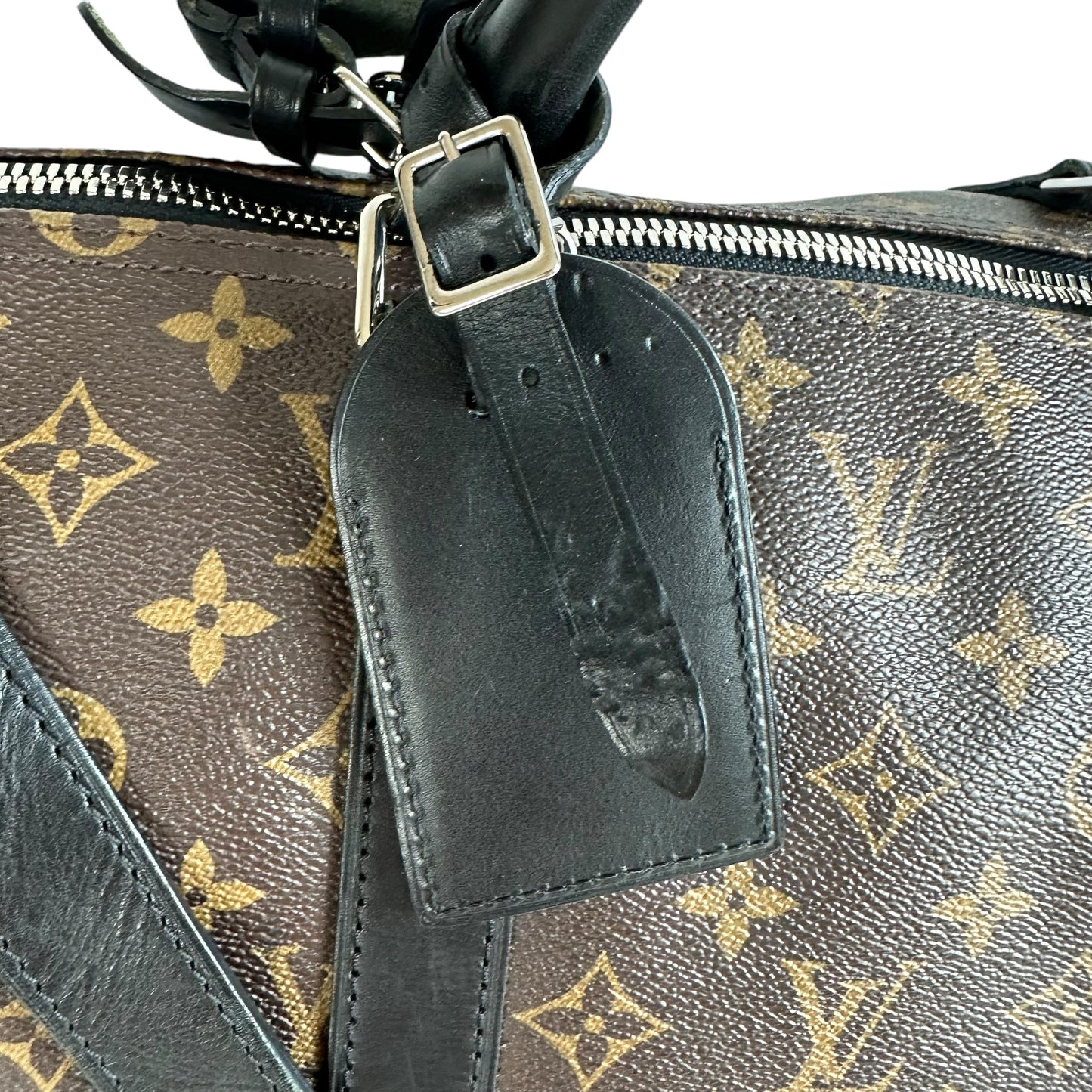 Louis Vuitton Macassar Monogrm Bandouliere 55 Duffle Bag