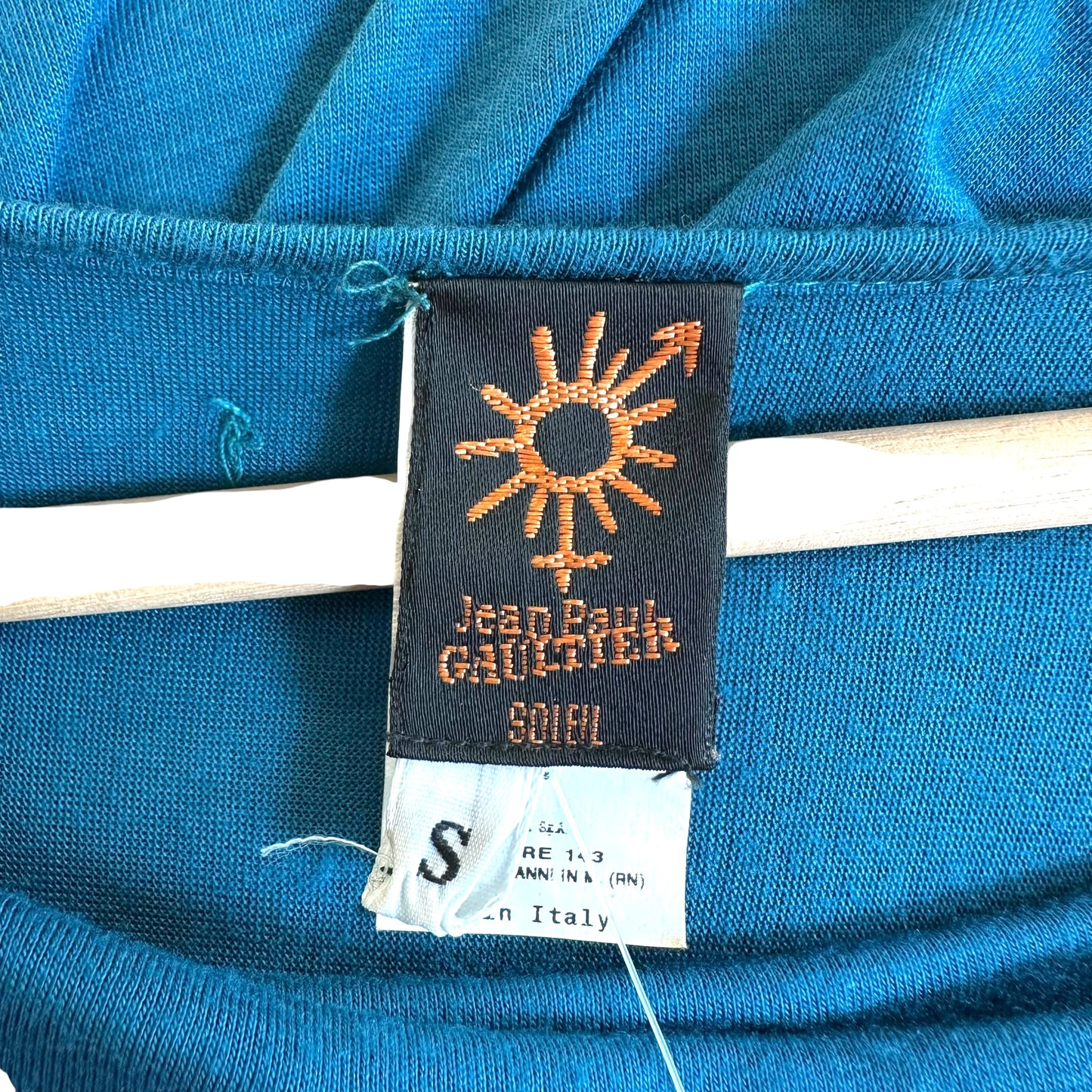 Jean Paul Gaultier Turquoise Blue Batwing Mini Dress