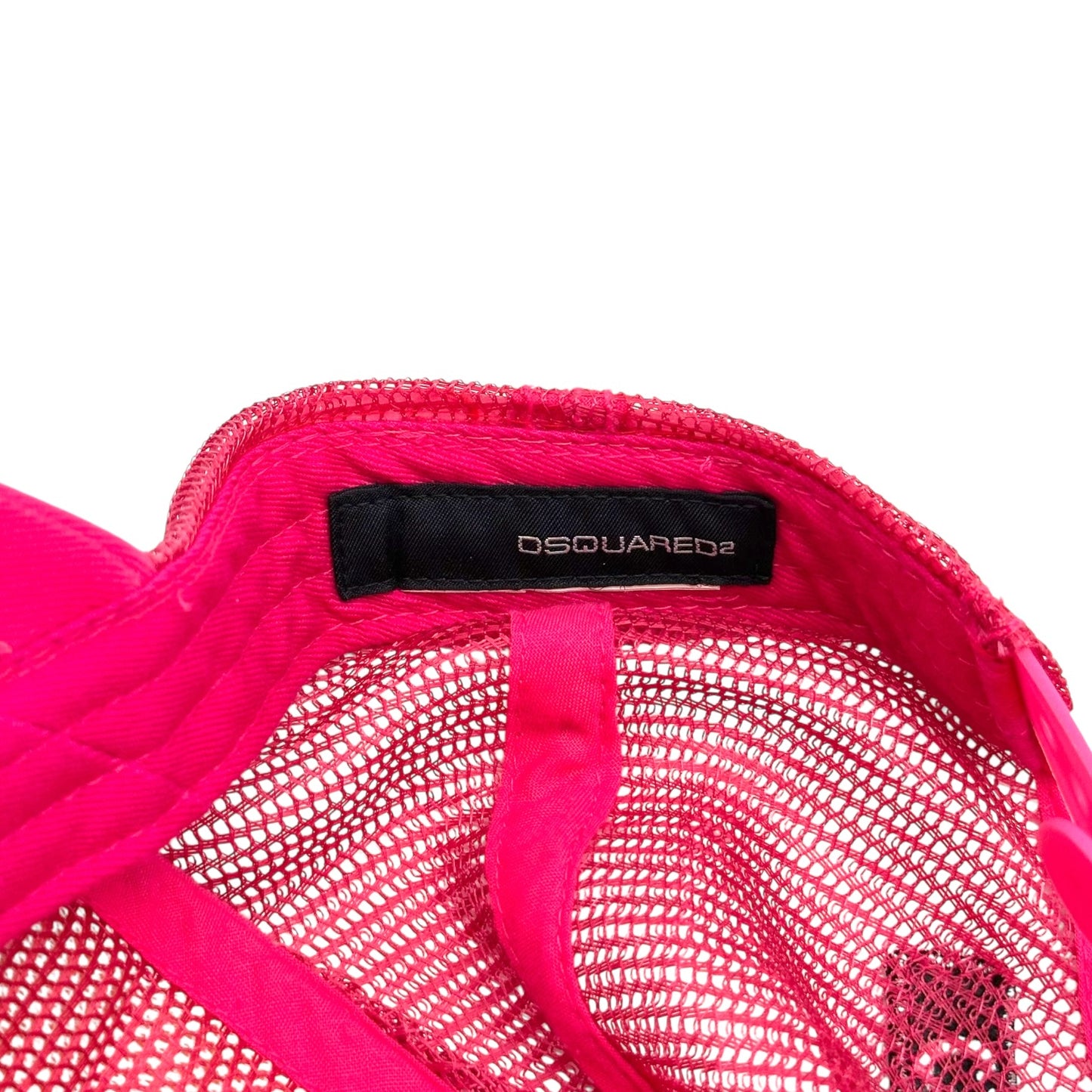 Dsquared2 Hot Pink Logo Patch Trucker Hat