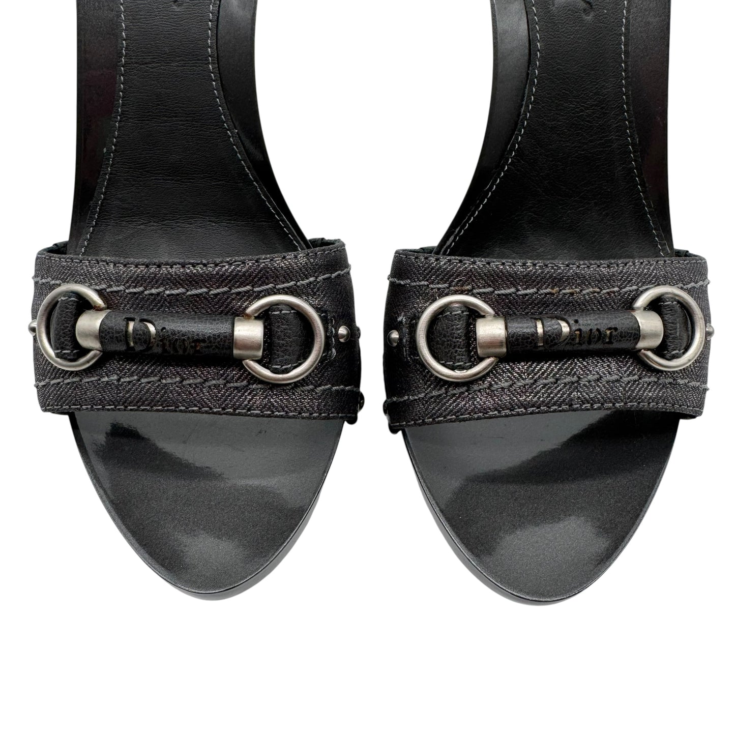 Christian Dior Denim Mule Heels