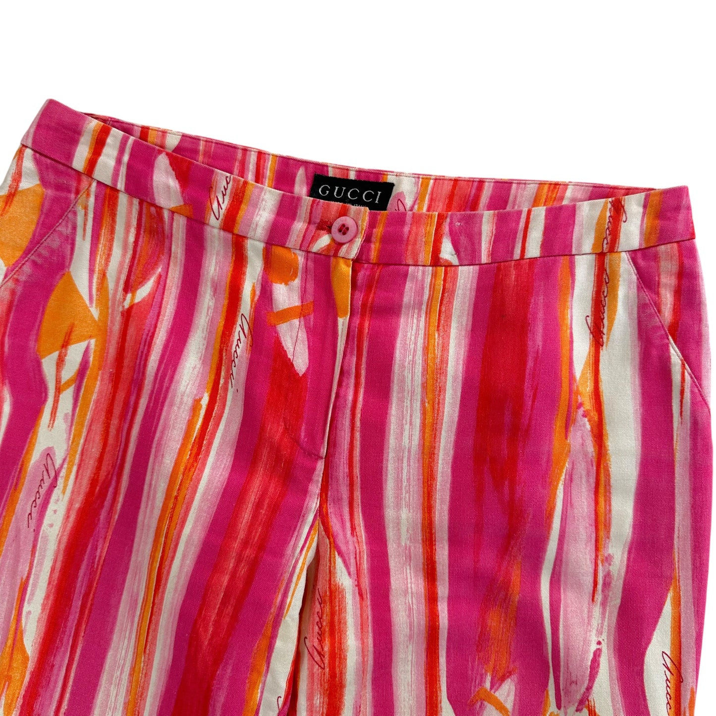 Gucci by Tom Ford S/S 1996 Pink Striped Pants