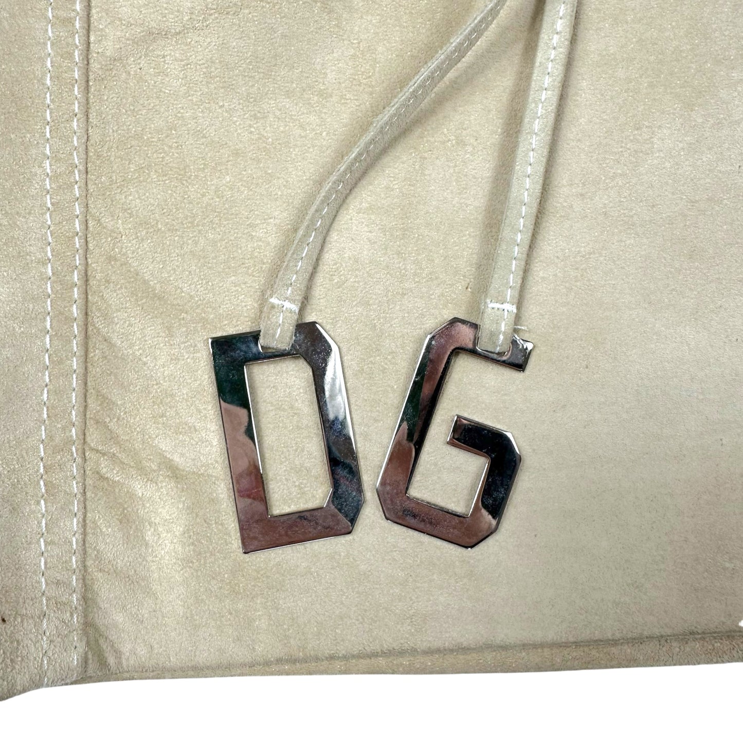 Dolce & Gabbana Suede Mini Skirt w/ Logo Charms