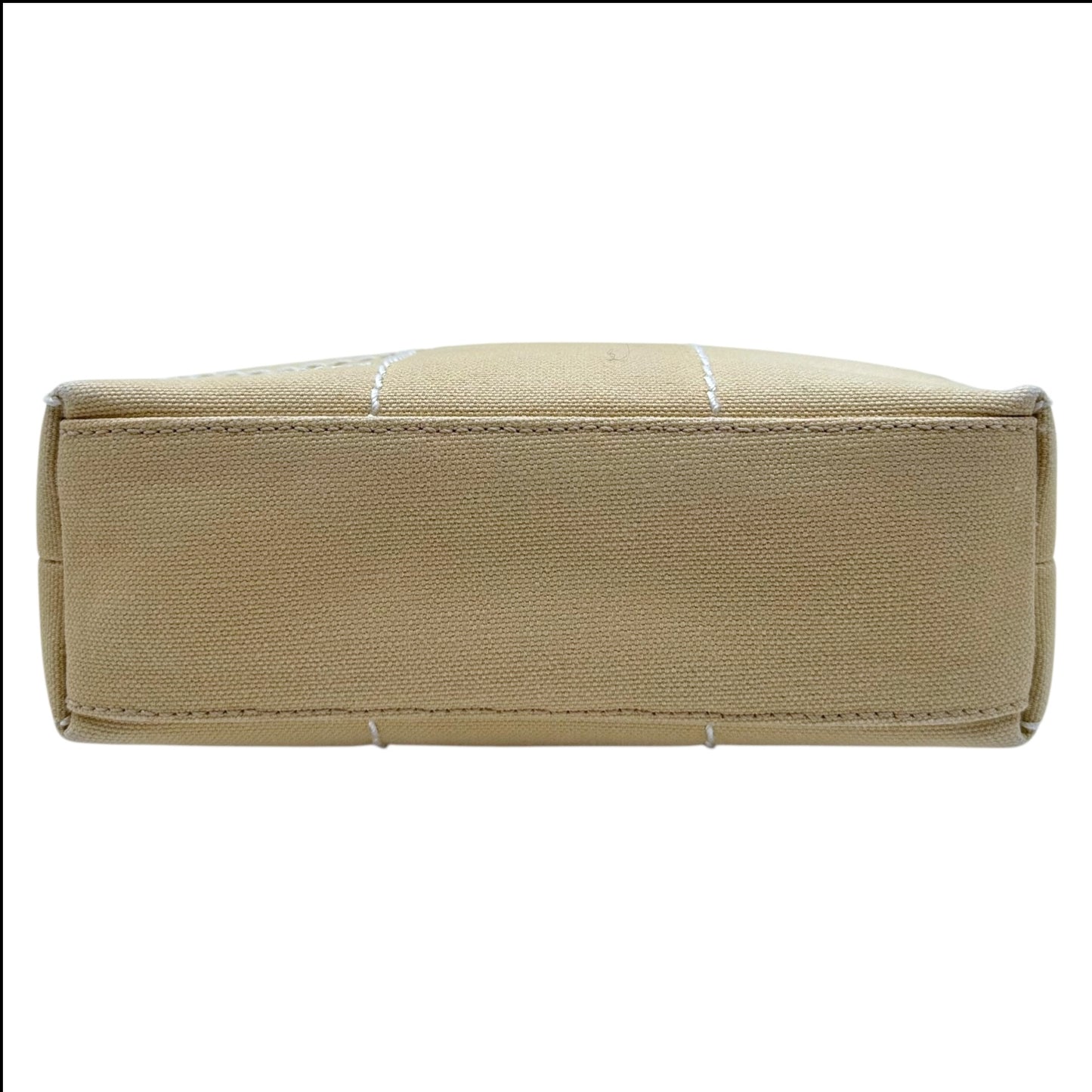 Chanel Ivory Embroidered Logo Chocolate Bar Mini Bag